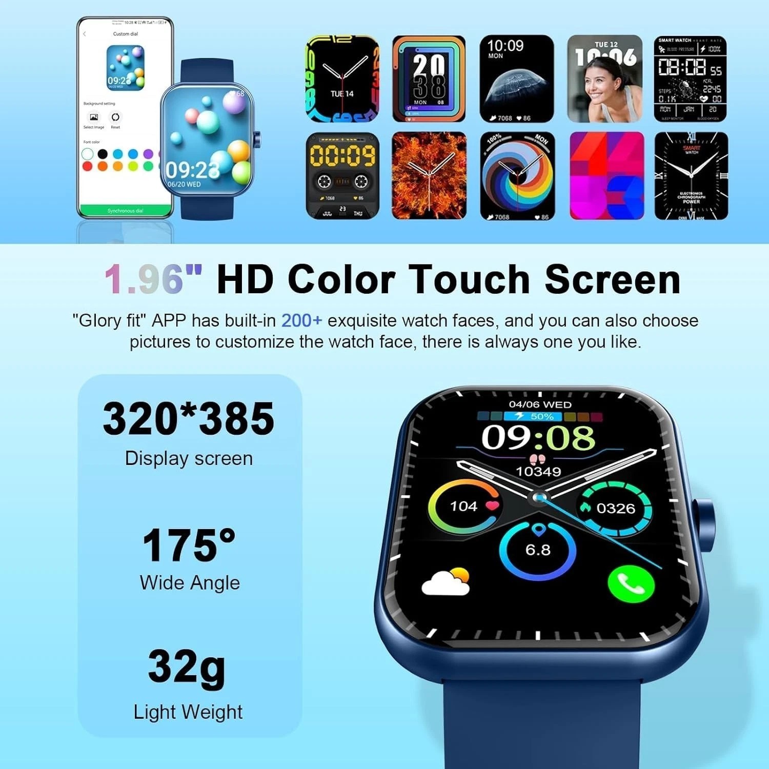 2025 Smart Watch For Men/Women, Waterproof Smartwatch Bluetooth iPhone Samsung