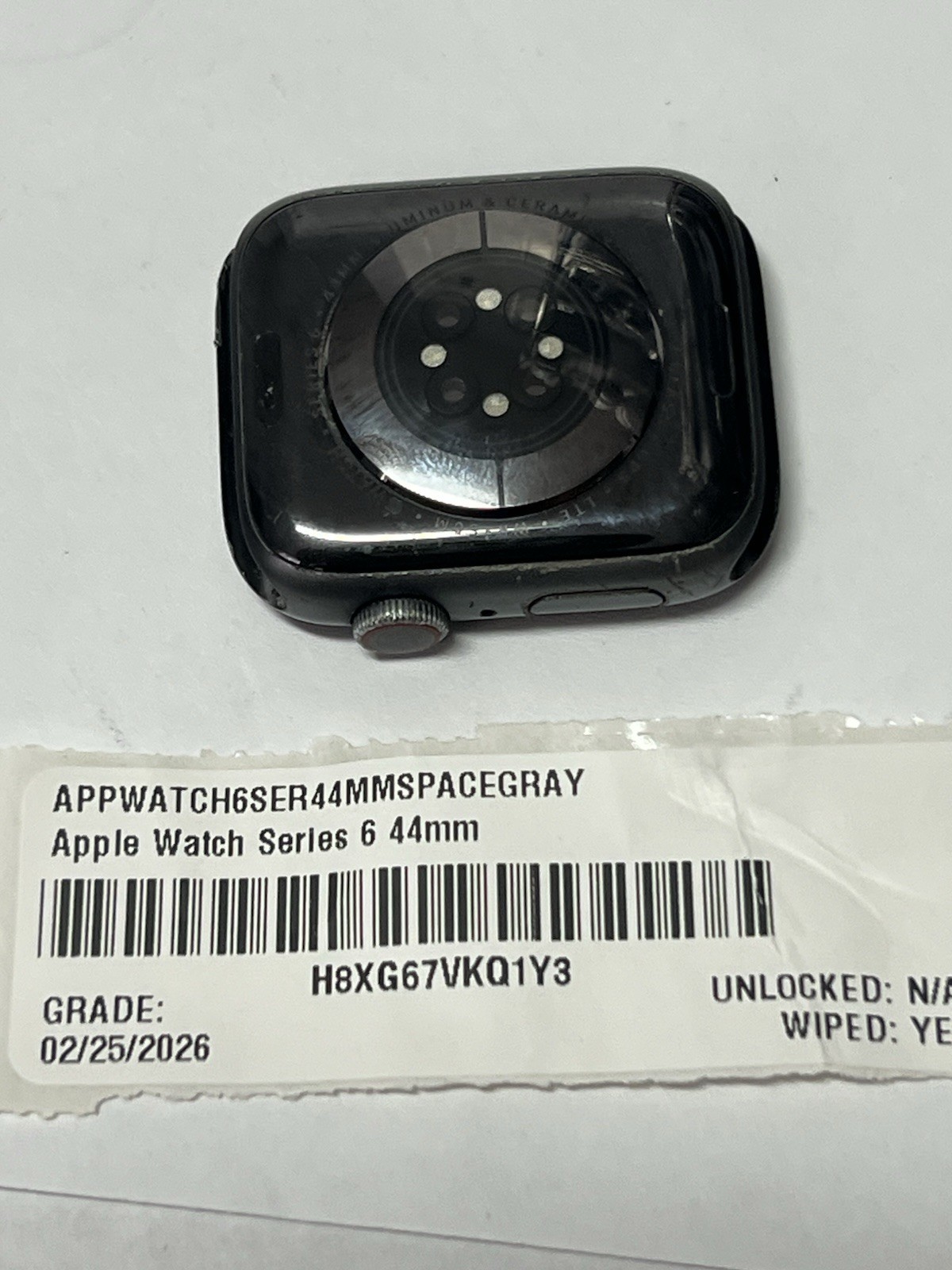 Apple Watch Series 6 44mm black Aluminum GPS-LTE burn