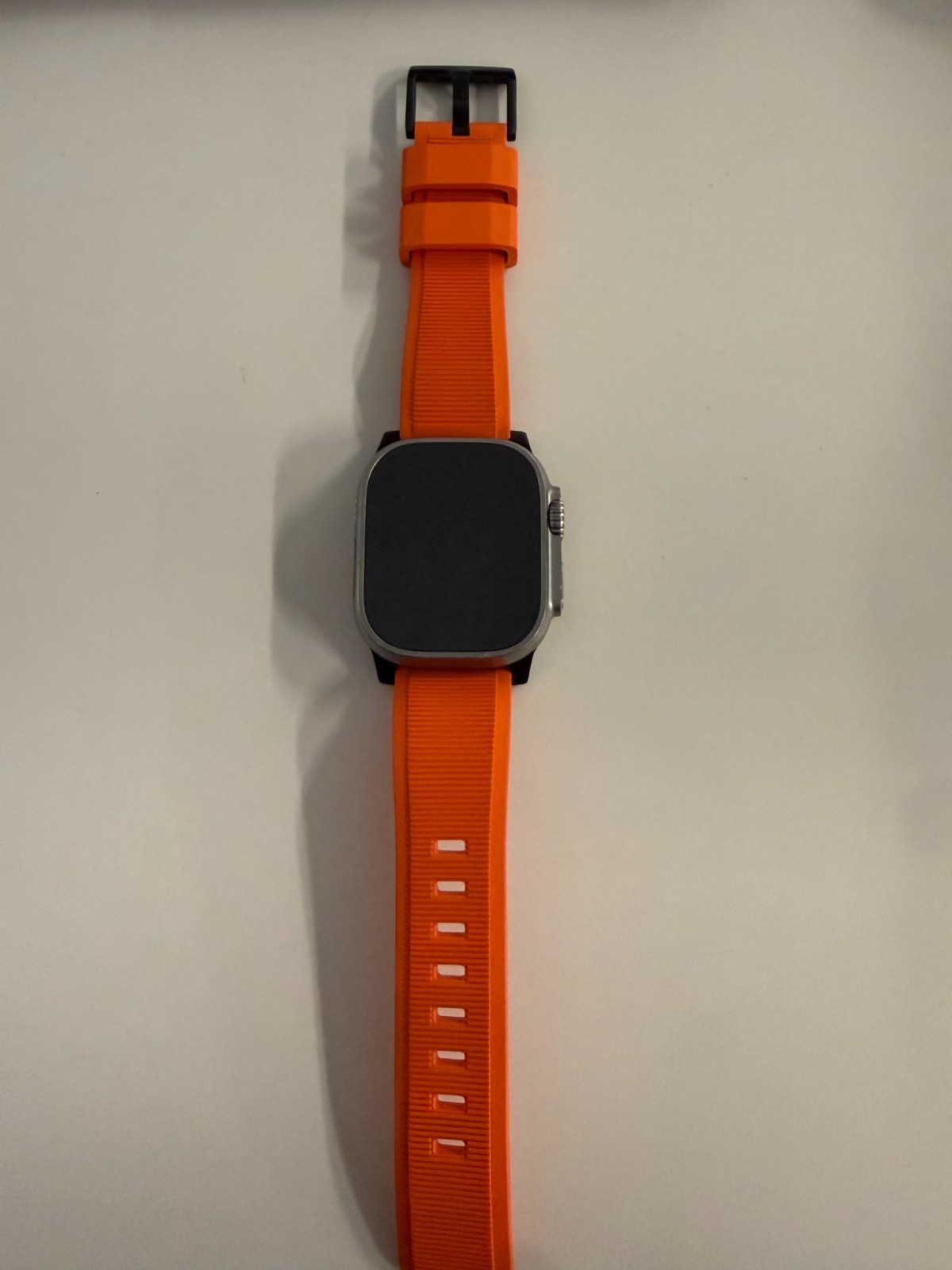 Apple Watch Ultra 49mm Case – Titanium (MQF53LL/A) – with Nomad Rugged Band