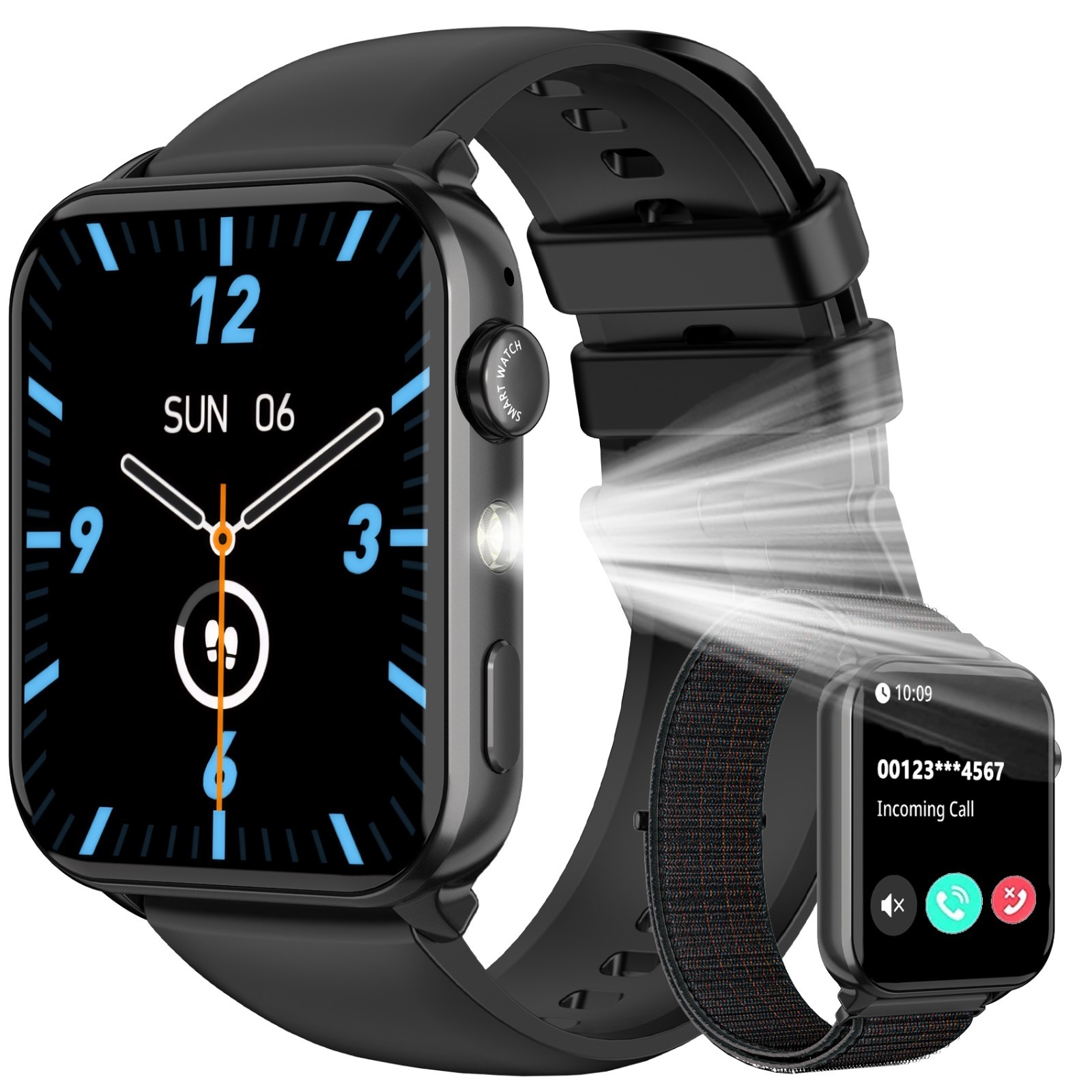 Smart Watch Men Sport Watch for Android with Blood Pressure Heart Rate Monitor