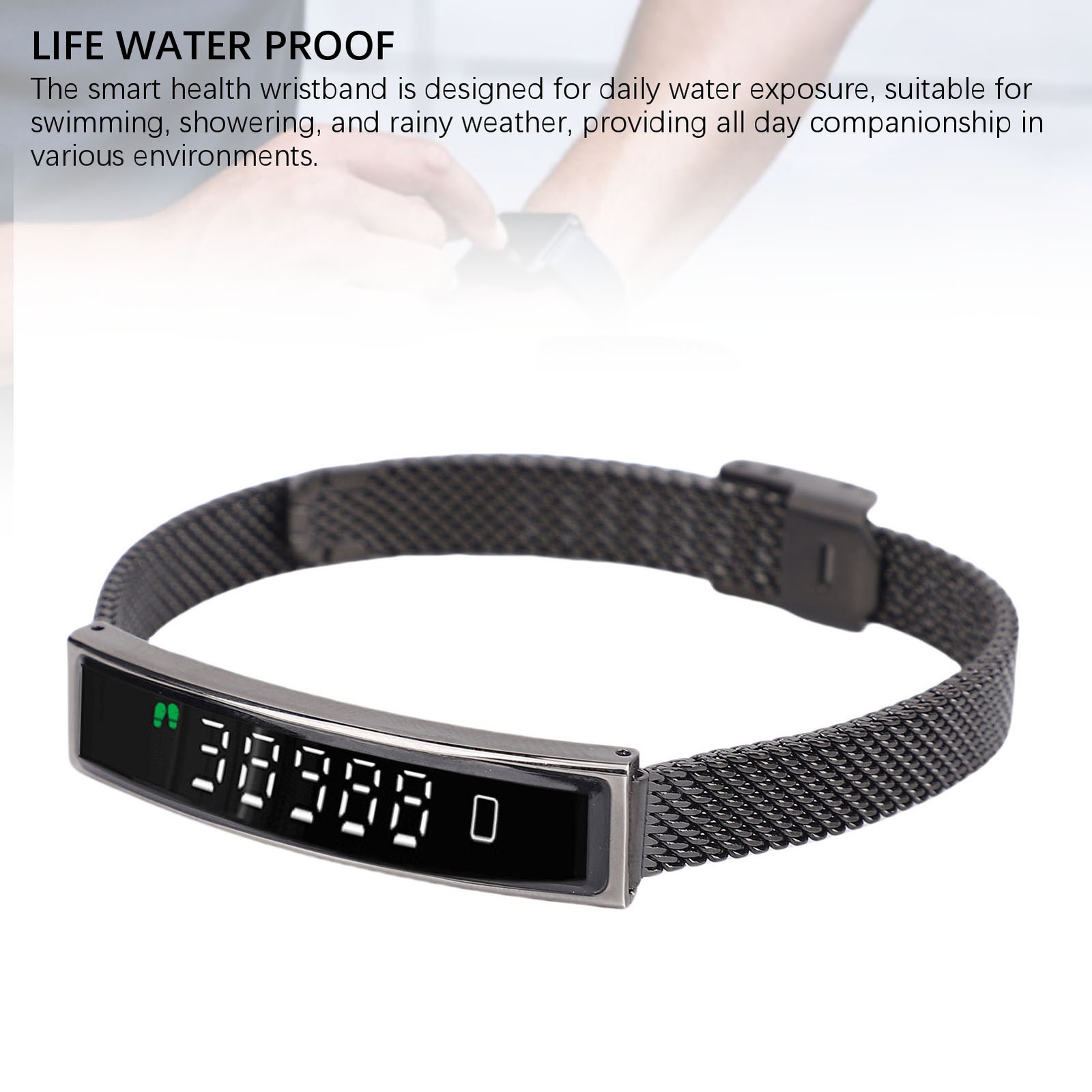 Smart Bracelet Lightweight Health Tracker For Running Cycling Water Recommen DSO