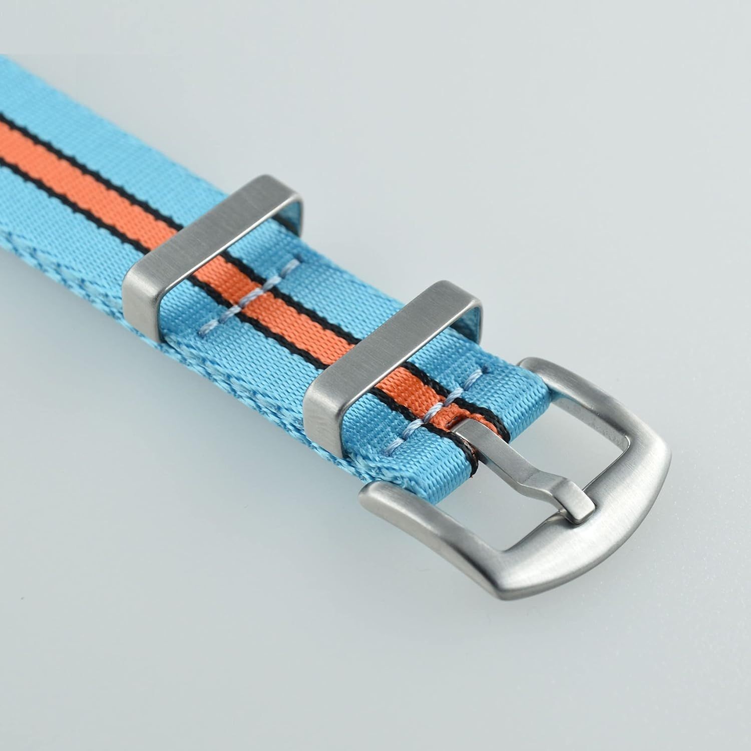 Strap Only For 18mm 20mm 22mm 24mm Nylon Watch Band Replacement Brushed Buckle