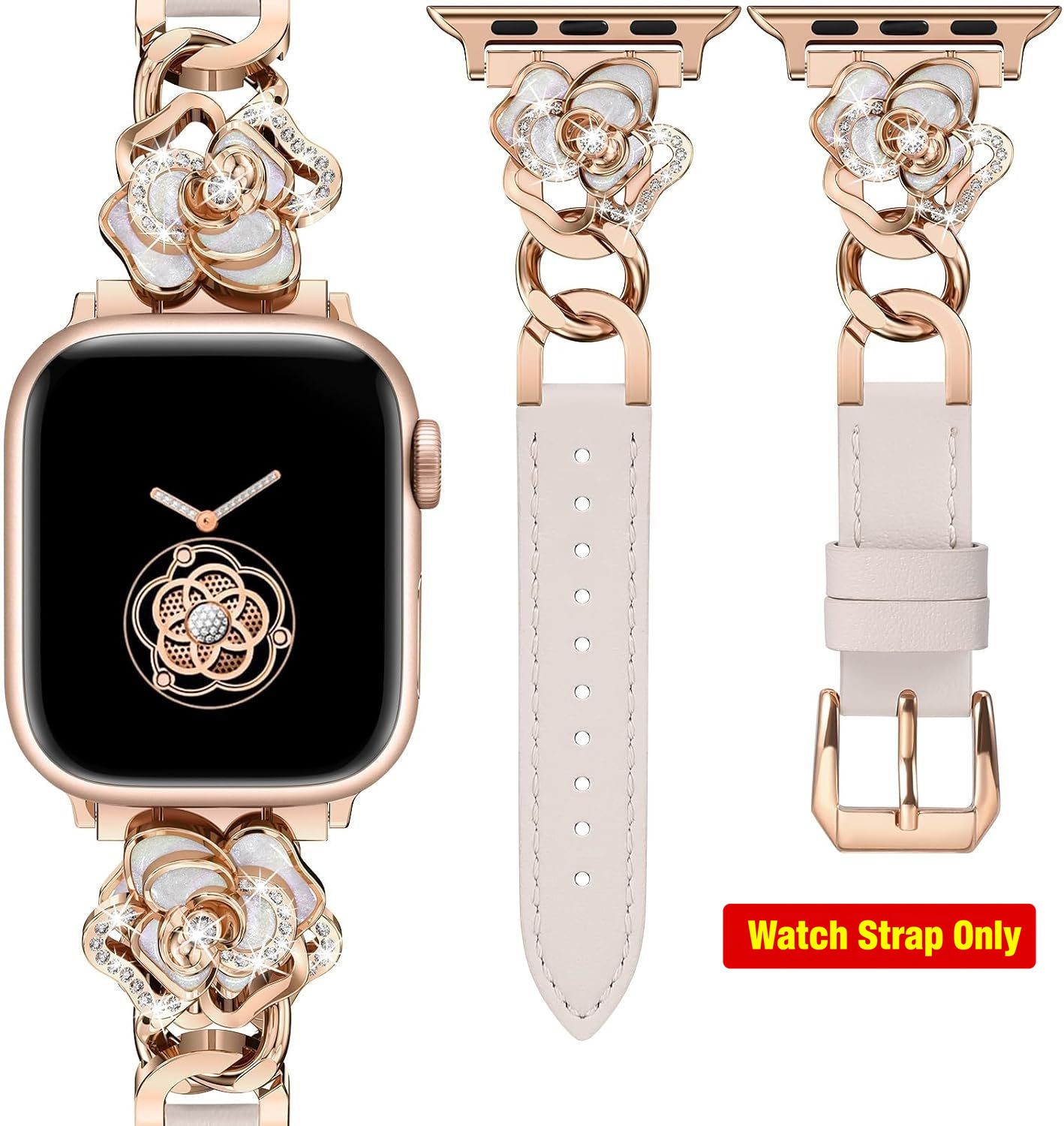 Elegant Leather Strap Compatible with Apple Watch Series 11 10 9 8 7 6 5 4