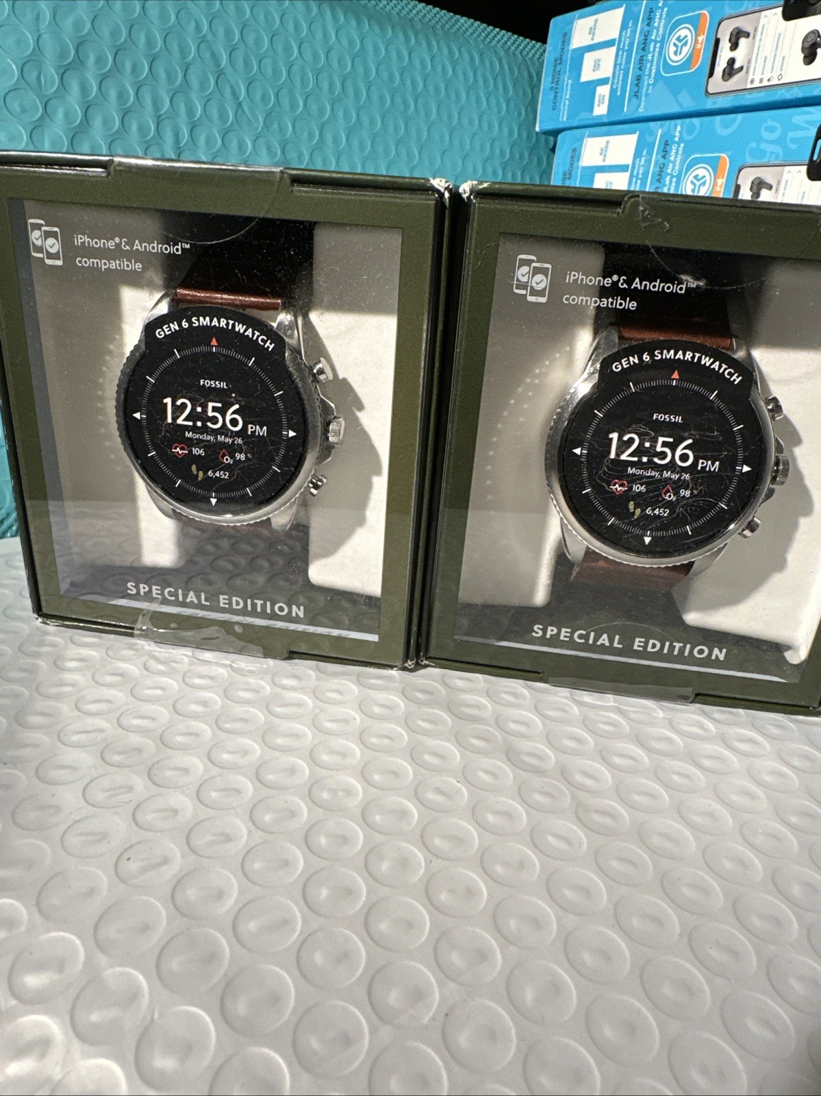 Fossil DW13F2 FTW4068 Brown Gen 6 Touchscreen Special Edition Smartwatch 44mm