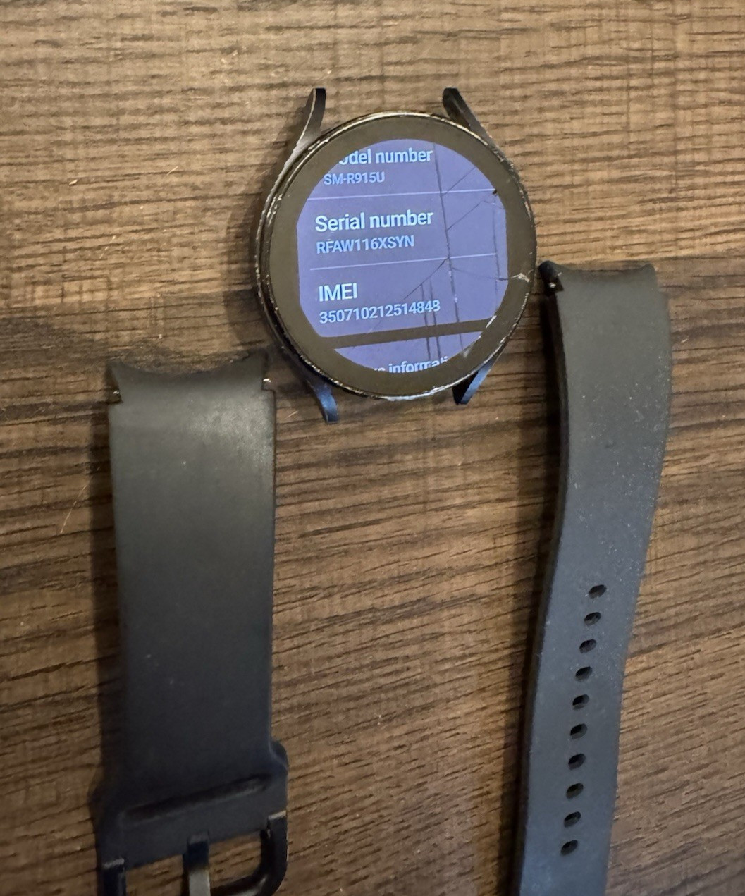 Samsung Galaxy Watch5 SM-R915U Aluminum 44mm Black (LTE) Unlocked FAIR (cracked)