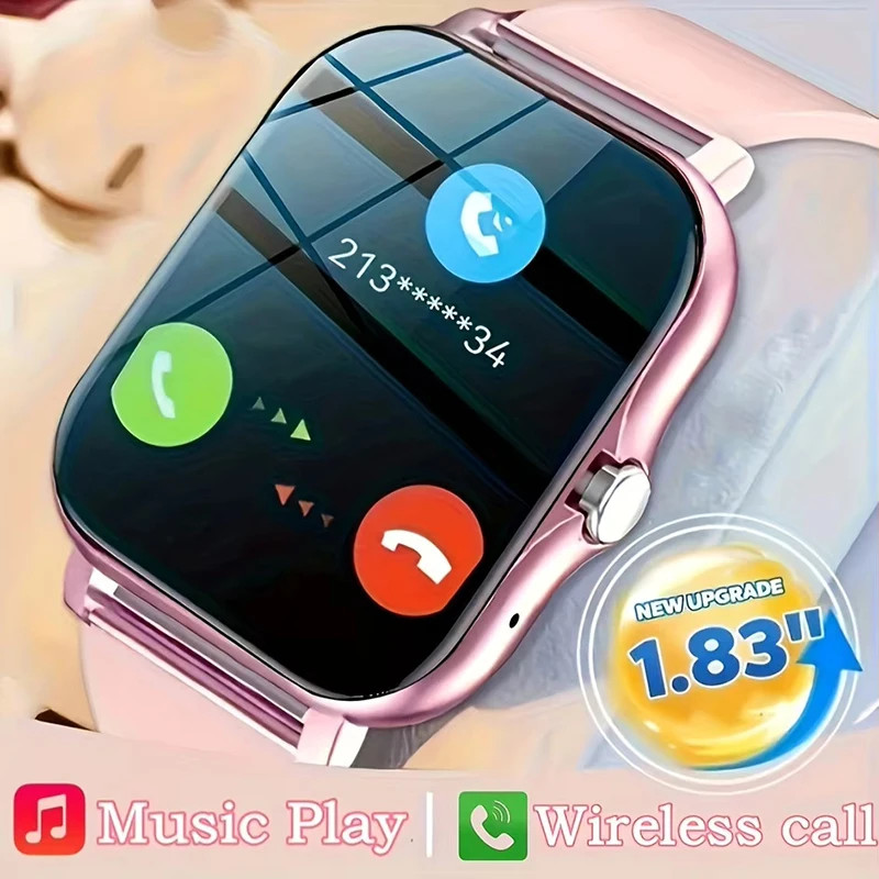 1.83” Sport Smart Watch Fitness Clock Health Monitor Waterproof Smartwatch Wire