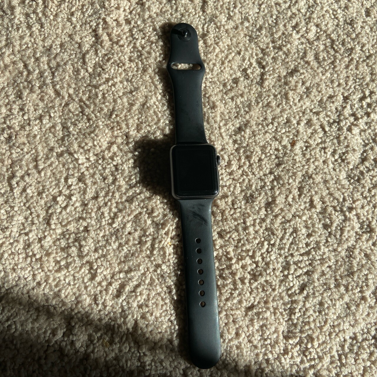 Apple Watch Series 1 38mm Space Gray Aluminum Case Black Sport Band (MP022LL/A)