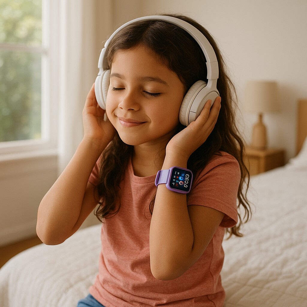 Kids Smart Watch Purple Games Camera Music HD
