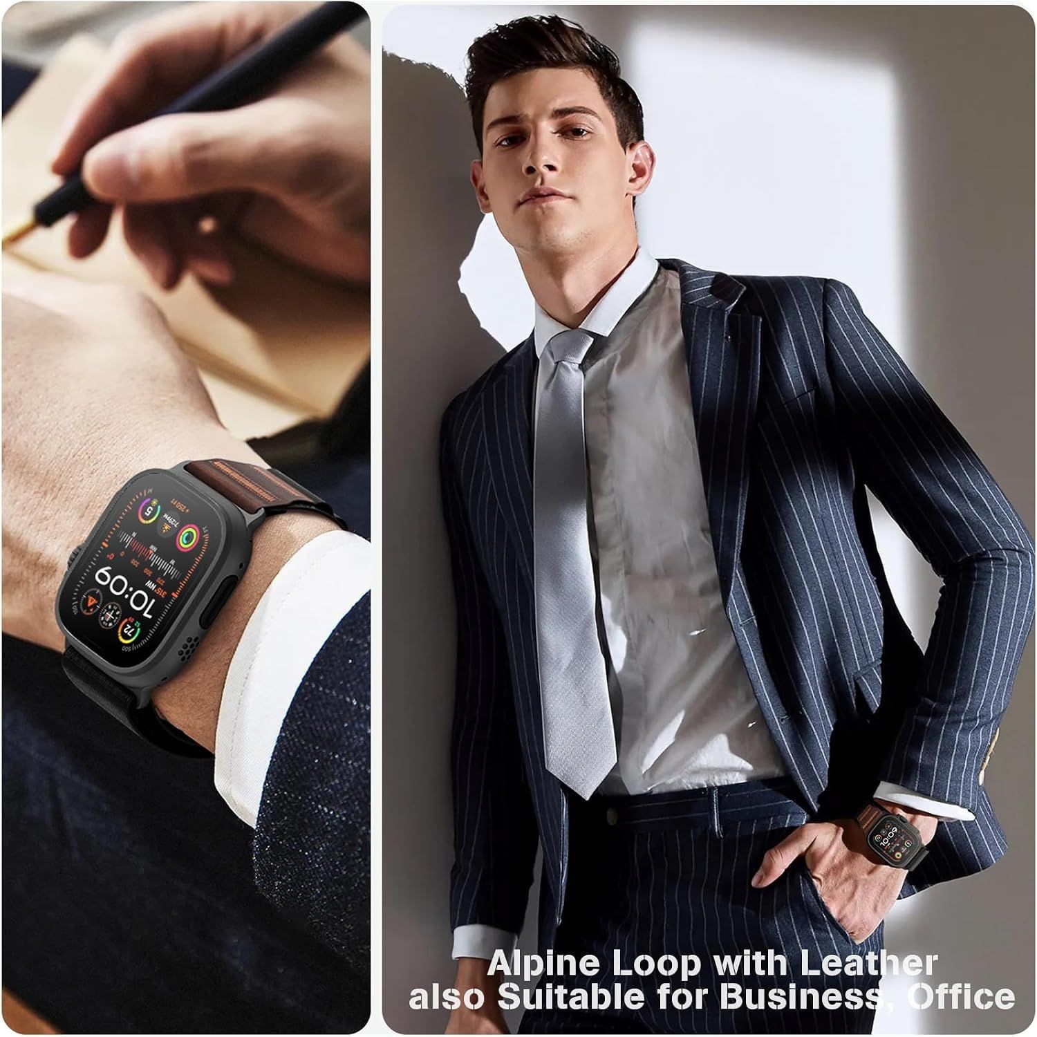 Nylon Soft Stretch Band for Apple Watch Ultra 49mm & Series 6 44mm Compatibility