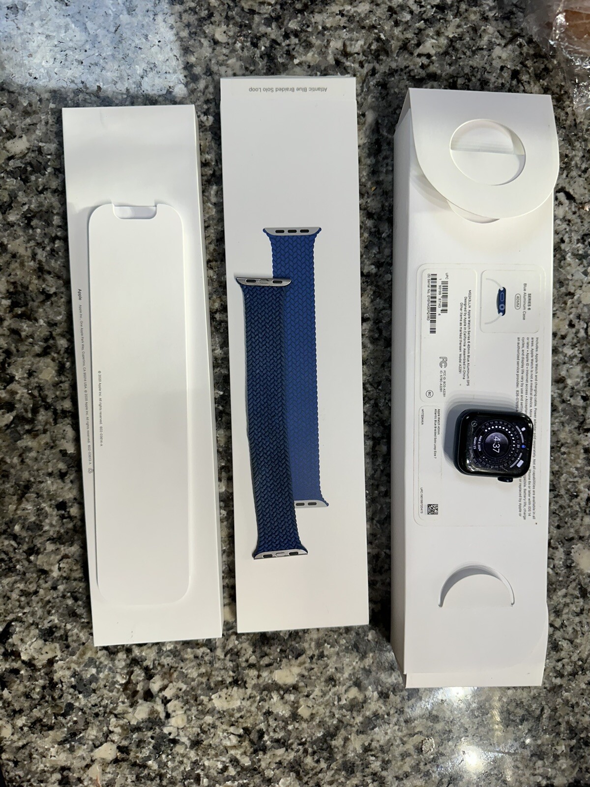 Apple Watch Series 6 GPS 40mm Blue Aluminium Case Deep Navy Sport Band -…