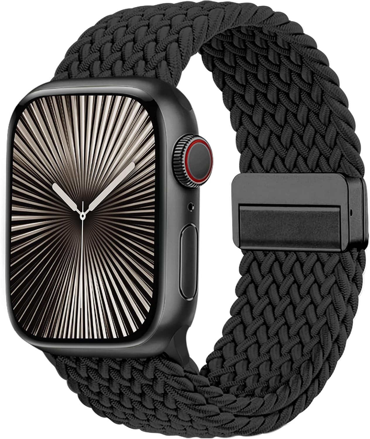 Magnetic Braided Solo Loop Strap Compatible with Apple Watch 38mm 40mm