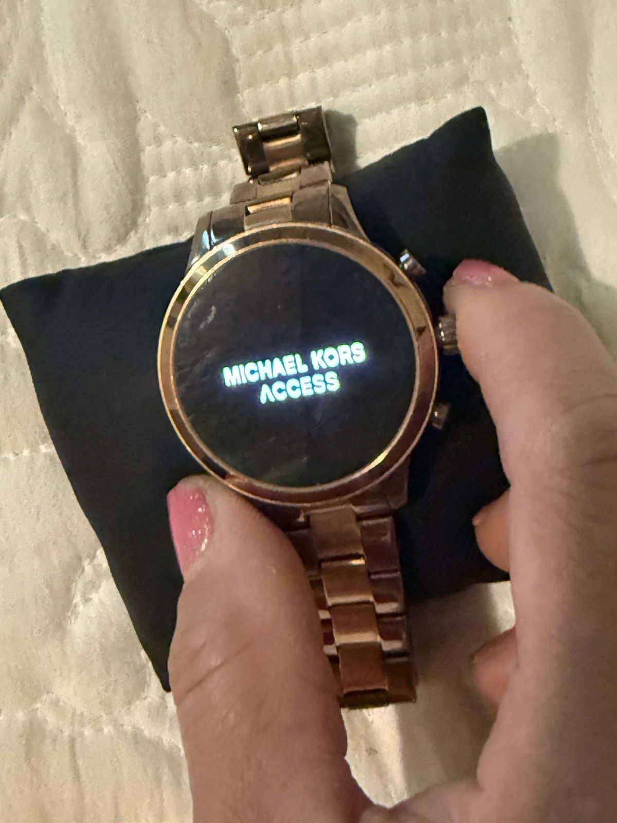Michael Kors Access Gold Stainless Steel Smart Watch Gold Band & Case