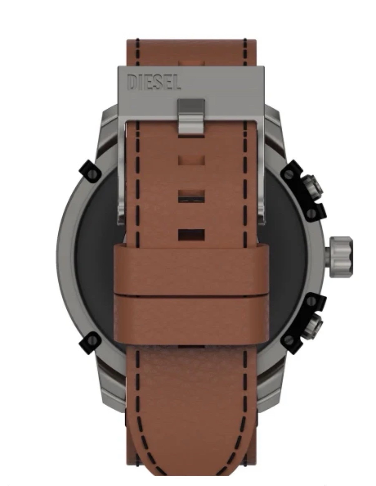 Diesel On DWT1003 Wear OS Smartwatch 48mm Brown Leather Band HR 4GB