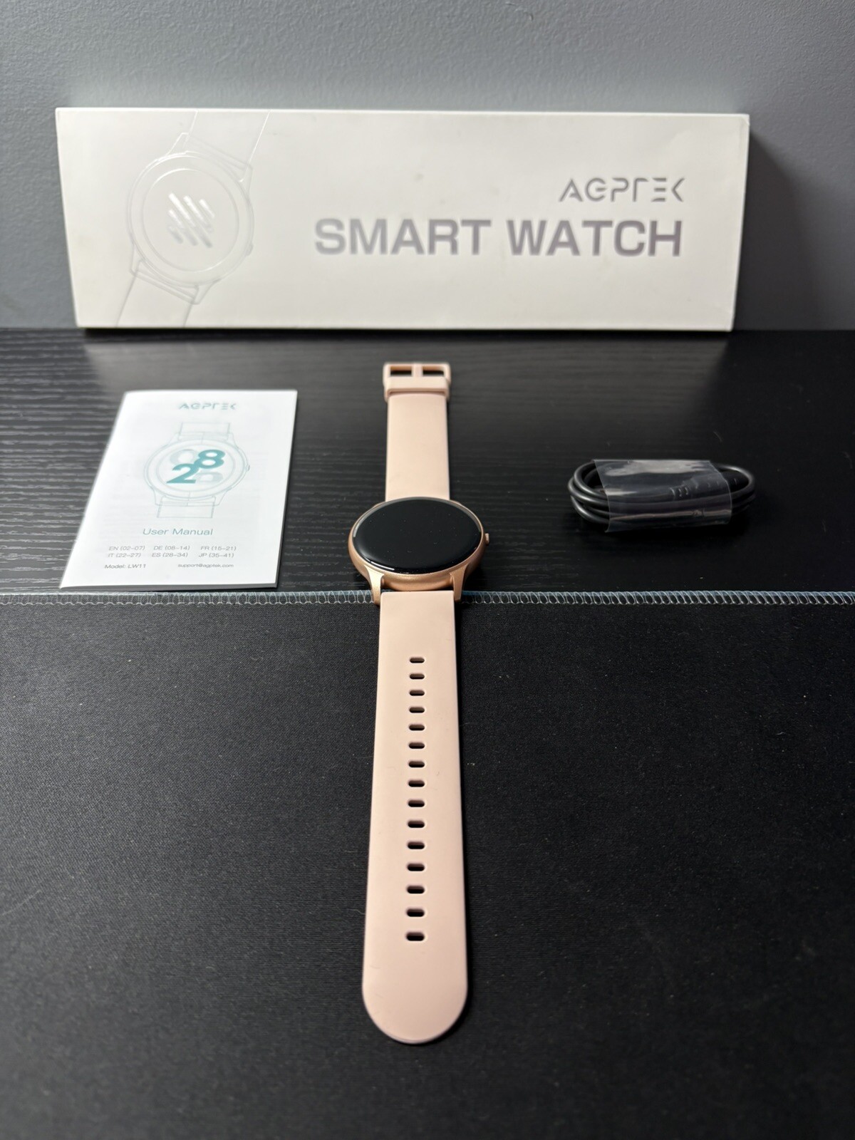 AGPTEK Smart Watch for Women, 5ATM Waterproof Smartwatch for Android and iOS