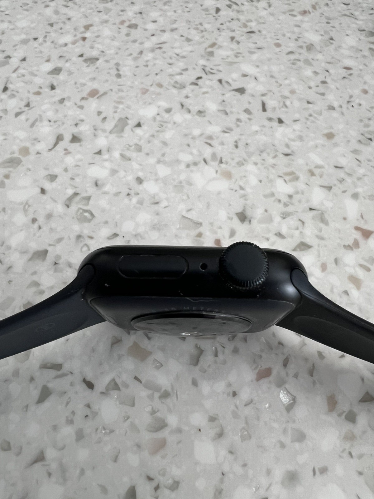 Apple Watch SE 1st Gen 40mm Black Aluminum Silicone Sport Band MKRR3LL/A