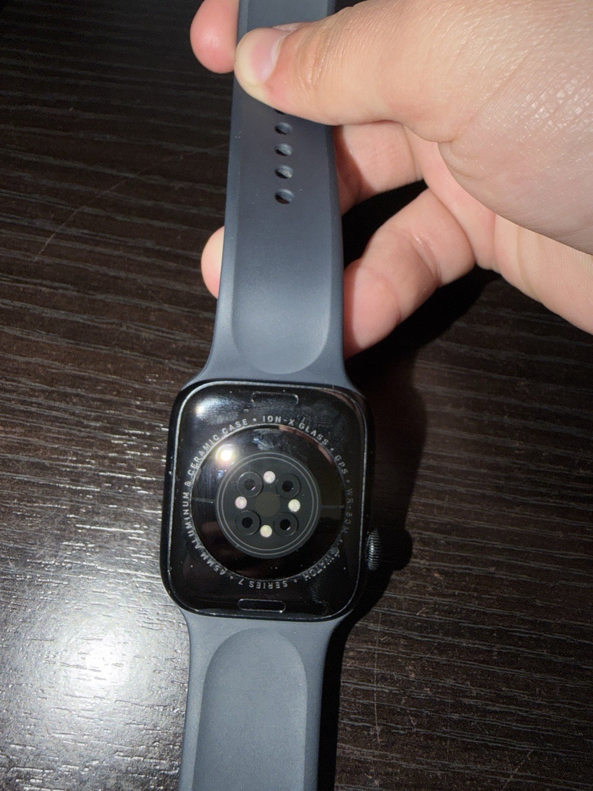 Apple Watch Series 7 45mm Aluminum Case with Sport Band – Midnight, Regular…