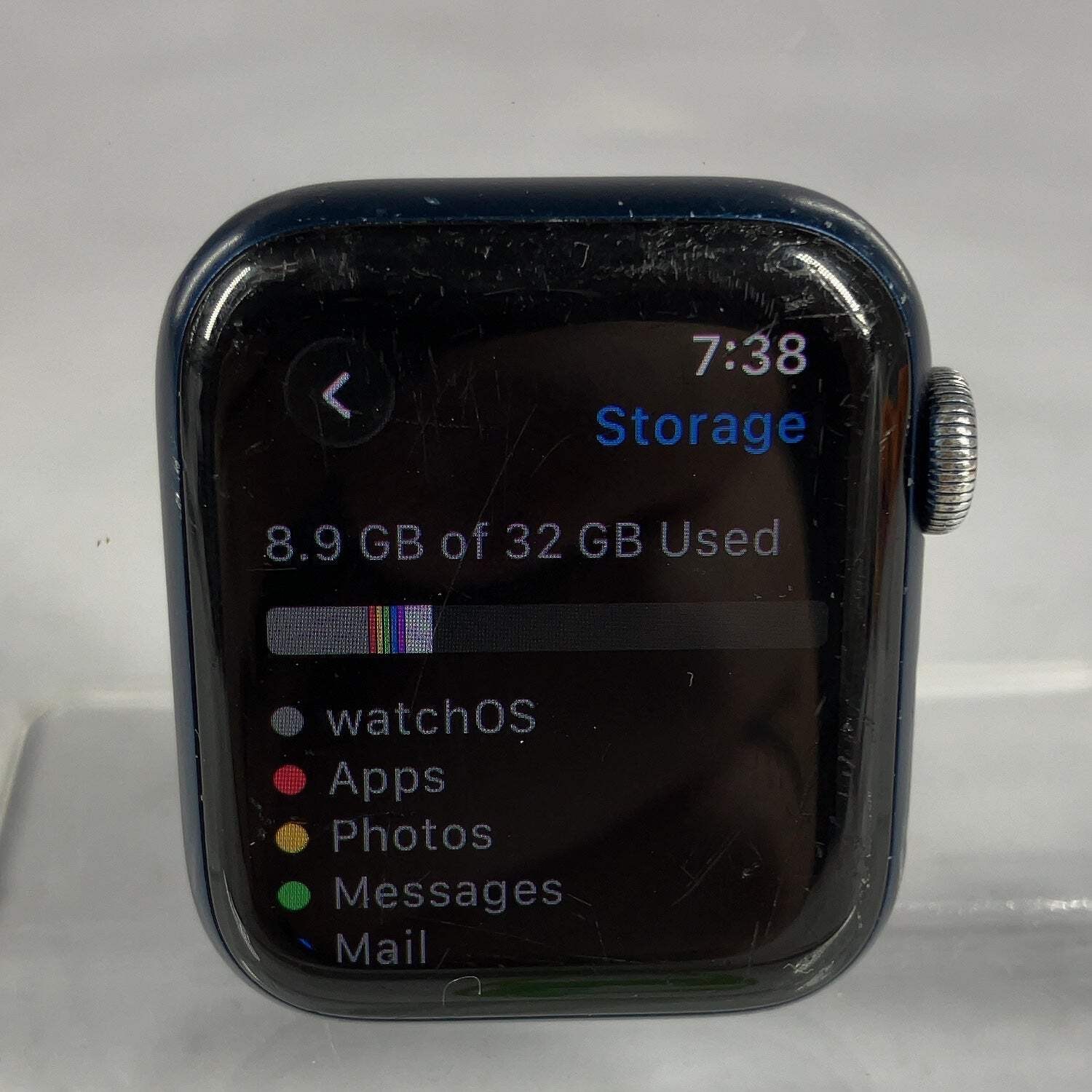 Broken Unlocked Apple Watch Series 6 40MM Aluminum A2293 Bad Battery Face Only