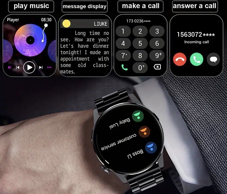 Smart Watch For Men Women Bluetooth Call Heart Rate Sport Smartwatch