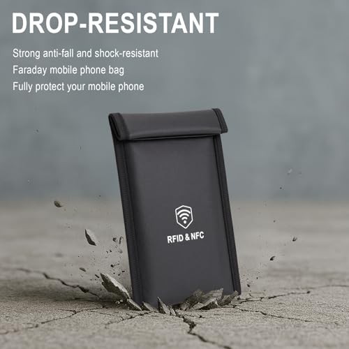 Military Grade Faraday Bags for Phones [5G/Bluetooth/WiFi/GPS] Signal 1