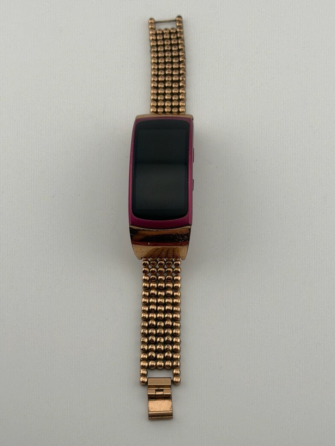 Samsung Gear Fit 2 SM-R360 Pink Fitness Tracker Rose Gold TESTED – WORKS GREAT!