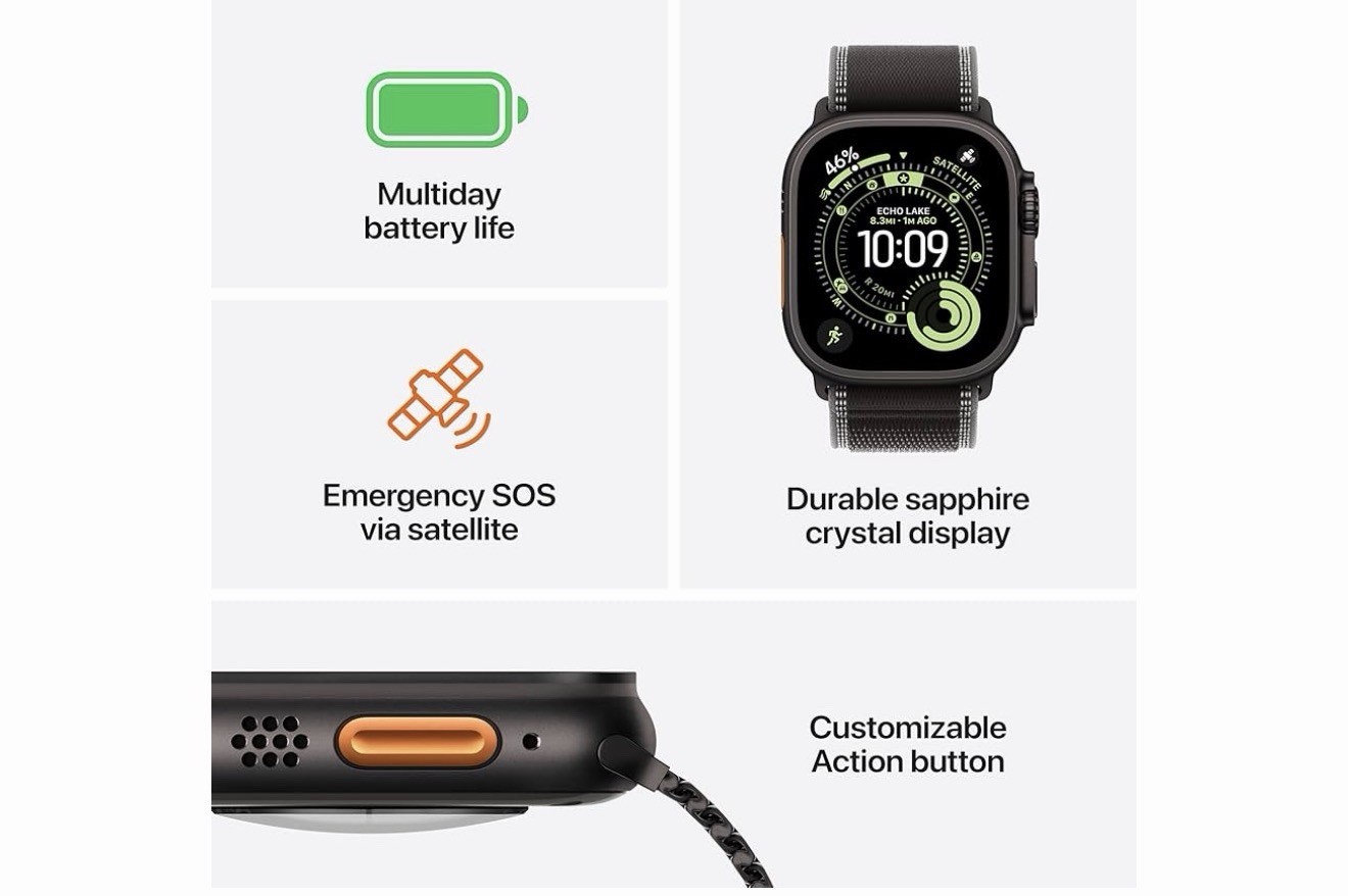Apple Watch Ultra 3 [GPS + Cellular 49mm] Running & Multisport Smartwatch