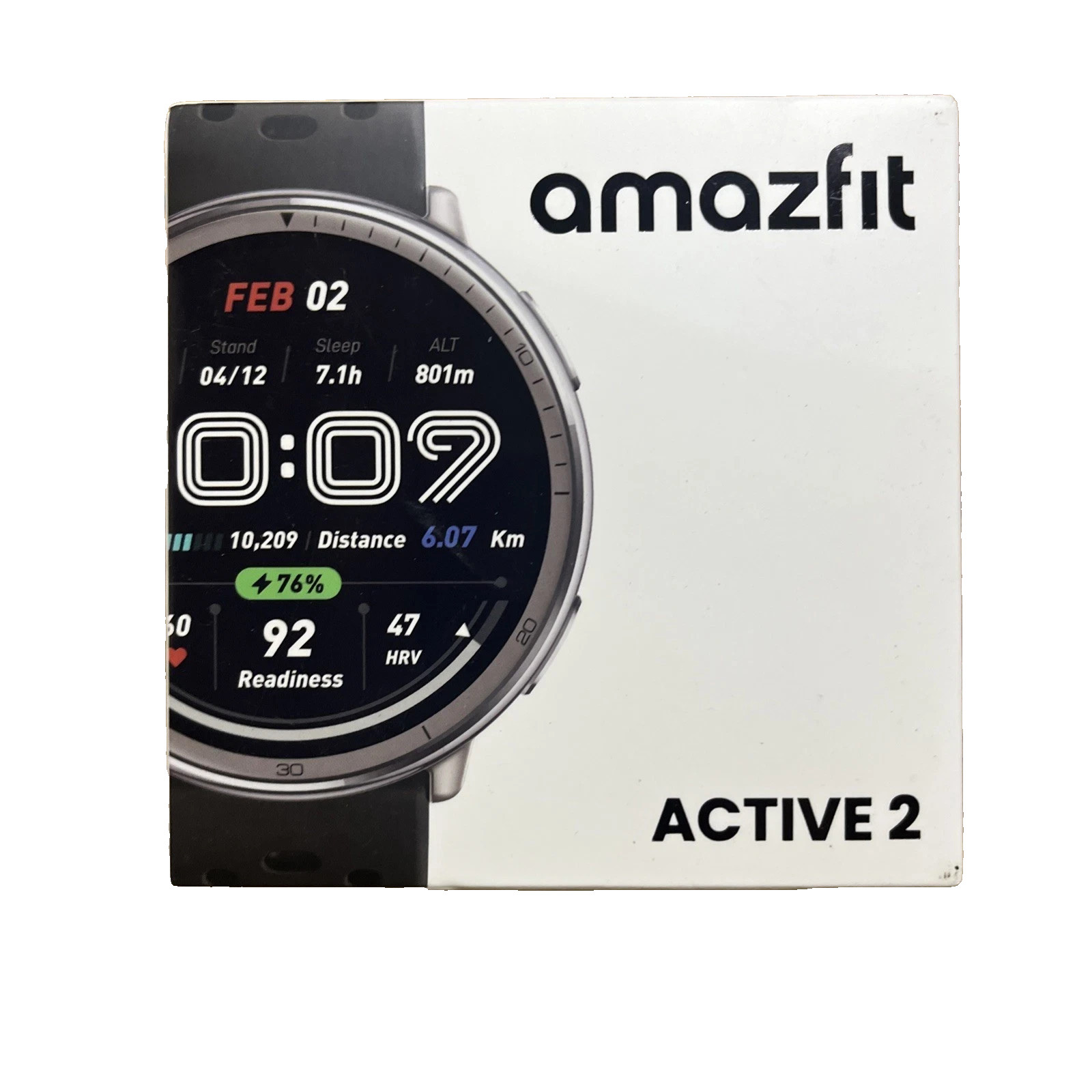 Amazfit Active 2 44mm Round Smartwatch (Black) – New
