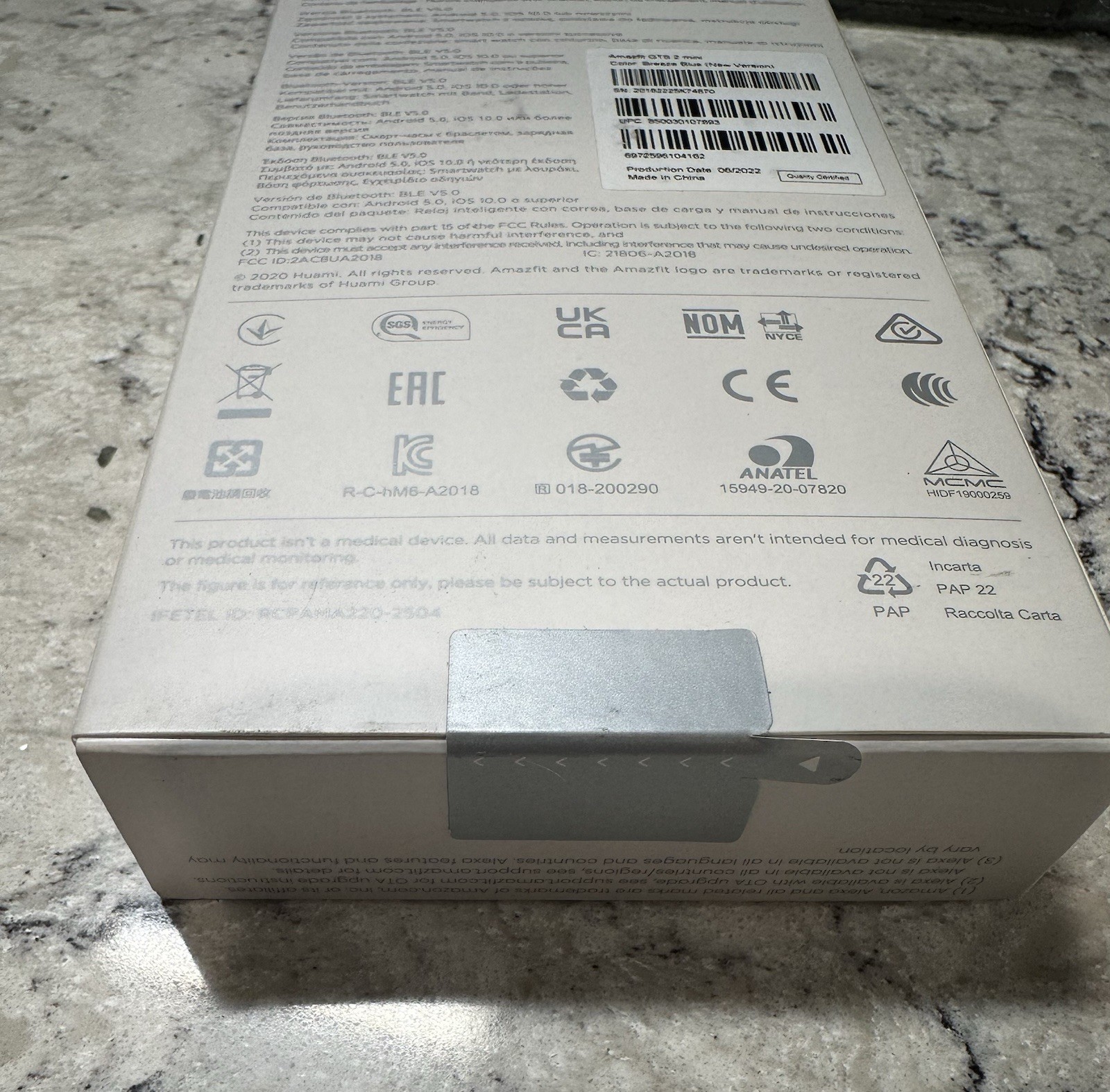 New Sealed – Amazfit Smartwatch GTS 2 mini- Blue – Alexa Built in – Smart Watch