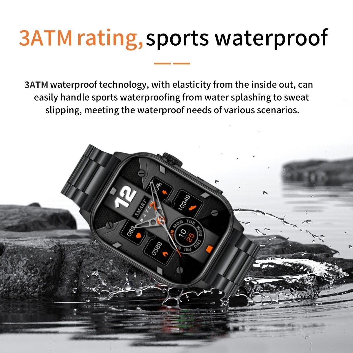 Smart Watch Men Women Bluetooth Answer/Make Call Heart Rate Fitness Waterproof