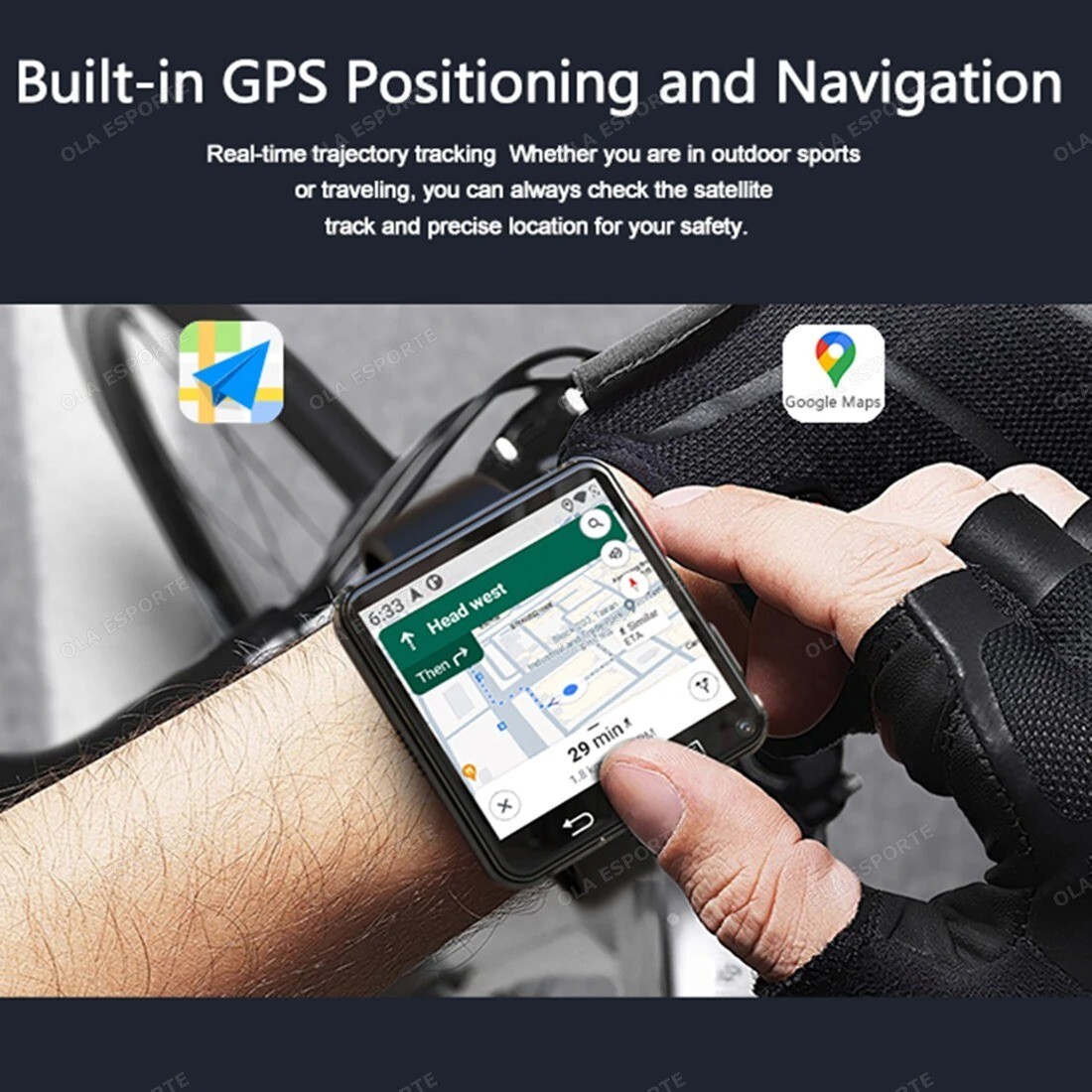 Mini Smartphone Watch Connected 0.1oz Android 11 Screen HD 2.64 ” 1200MAH