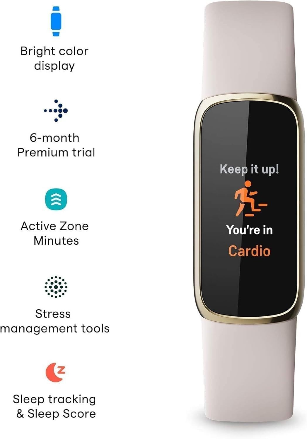 NEW Fitbit Luxe Health & Fitness Smartwatch Activity Tracker With S&L Wristband