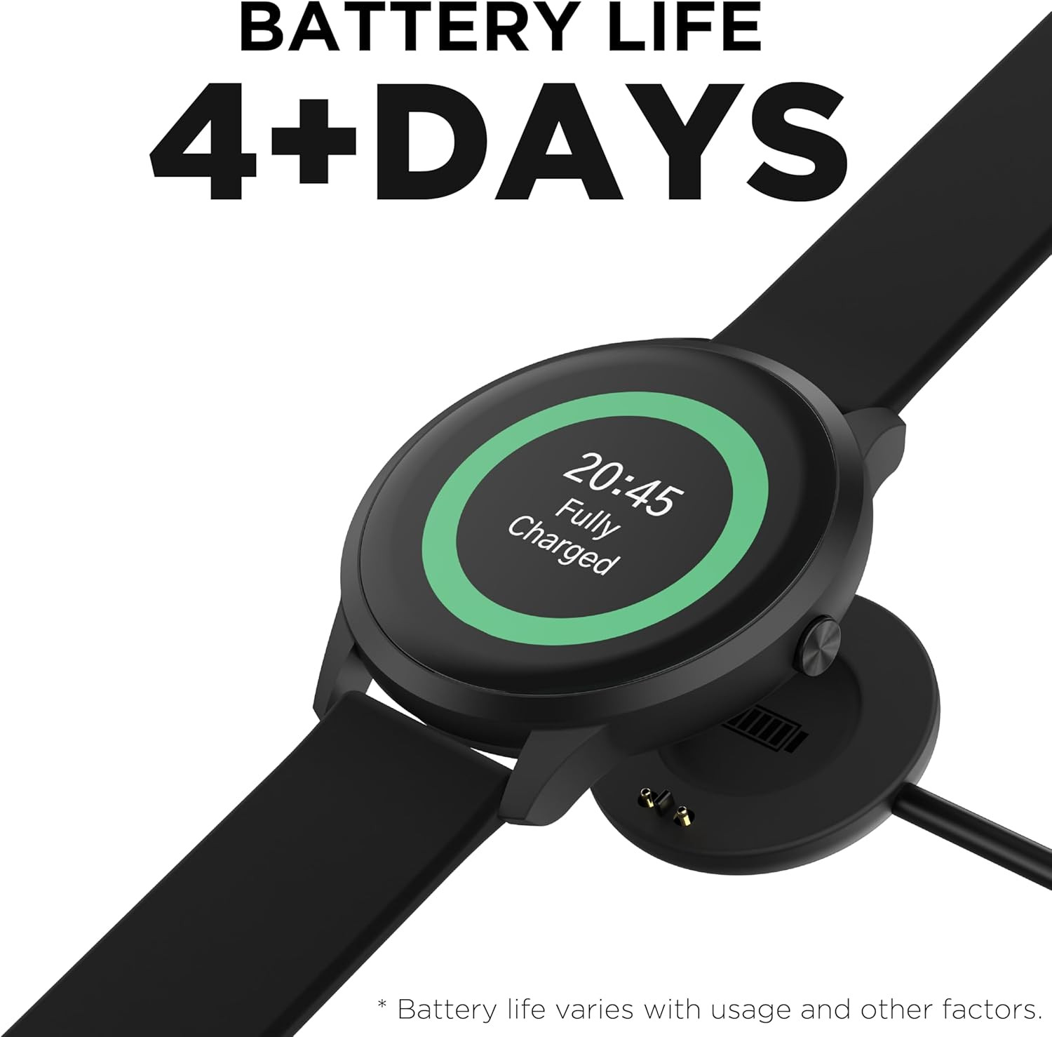 Sport 4 Smartwatch – Fitness Tracker, Heart Rate Monitor, Customizable Watch Fac