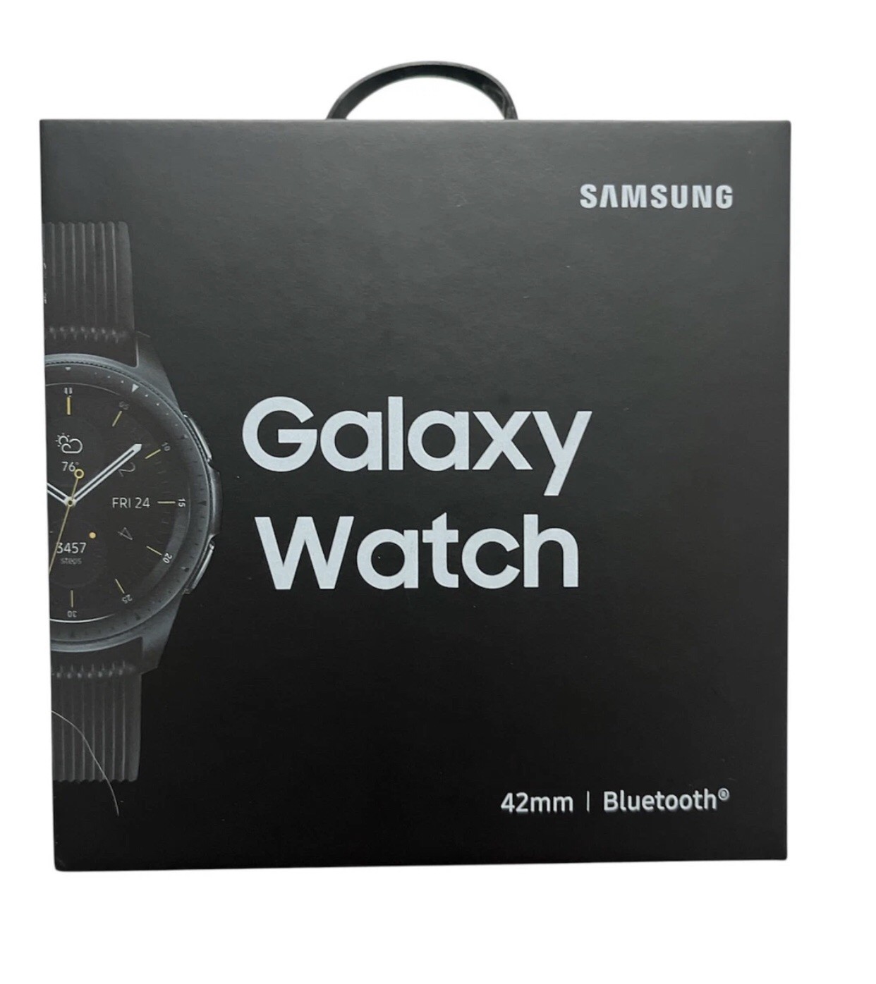 Brand New Samsung Galaxy SM-R810NZKAXAR 42mm Midnight Black Smart Watch
