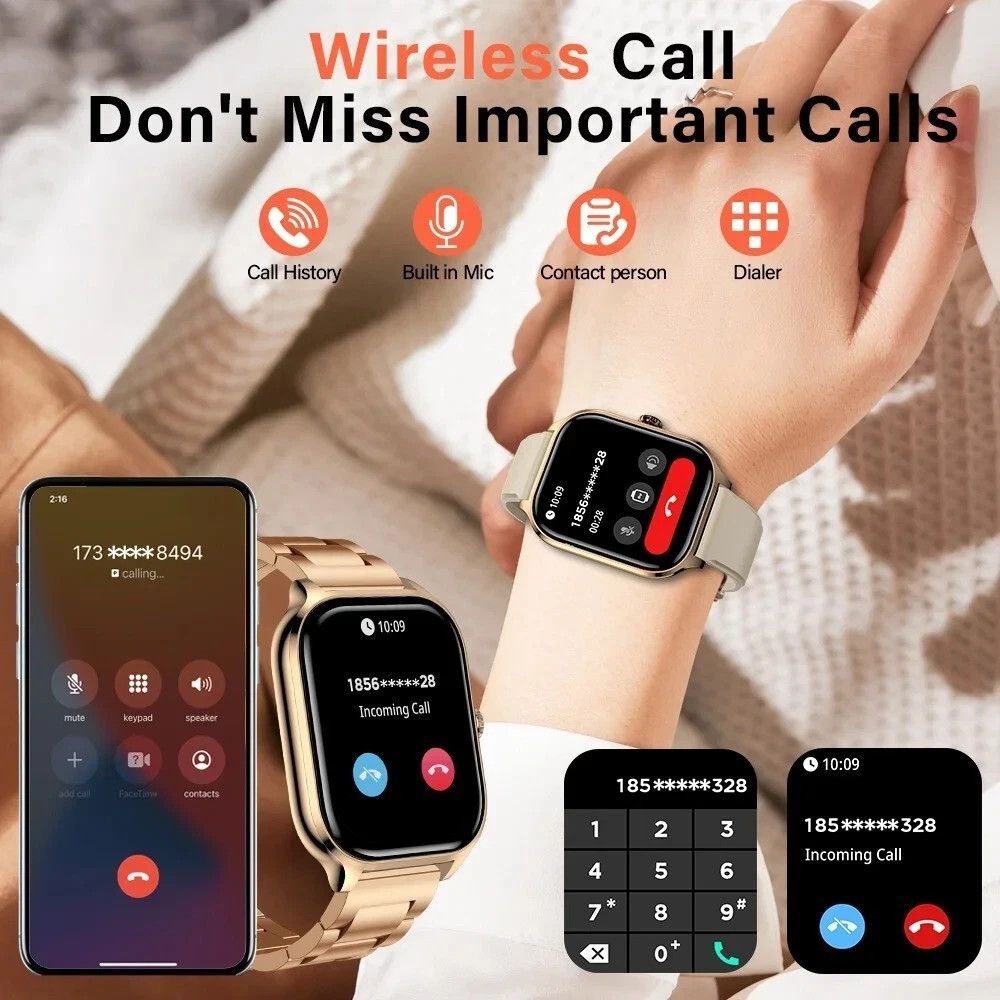 Smart Watch Fitness Tracker Blood Pressure Heart Rate Men Women Xiaomi Sport-IOS