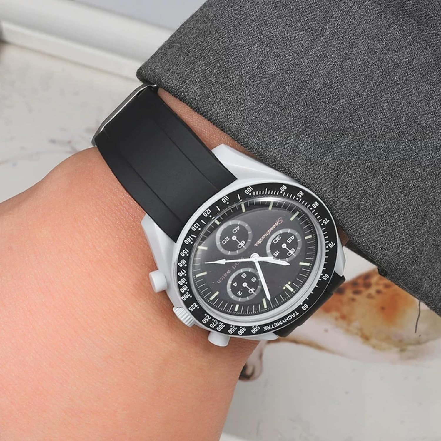 Durable Waterproof Silicone Strap for 18mm 20mm 22mm Watches – Universal Fit