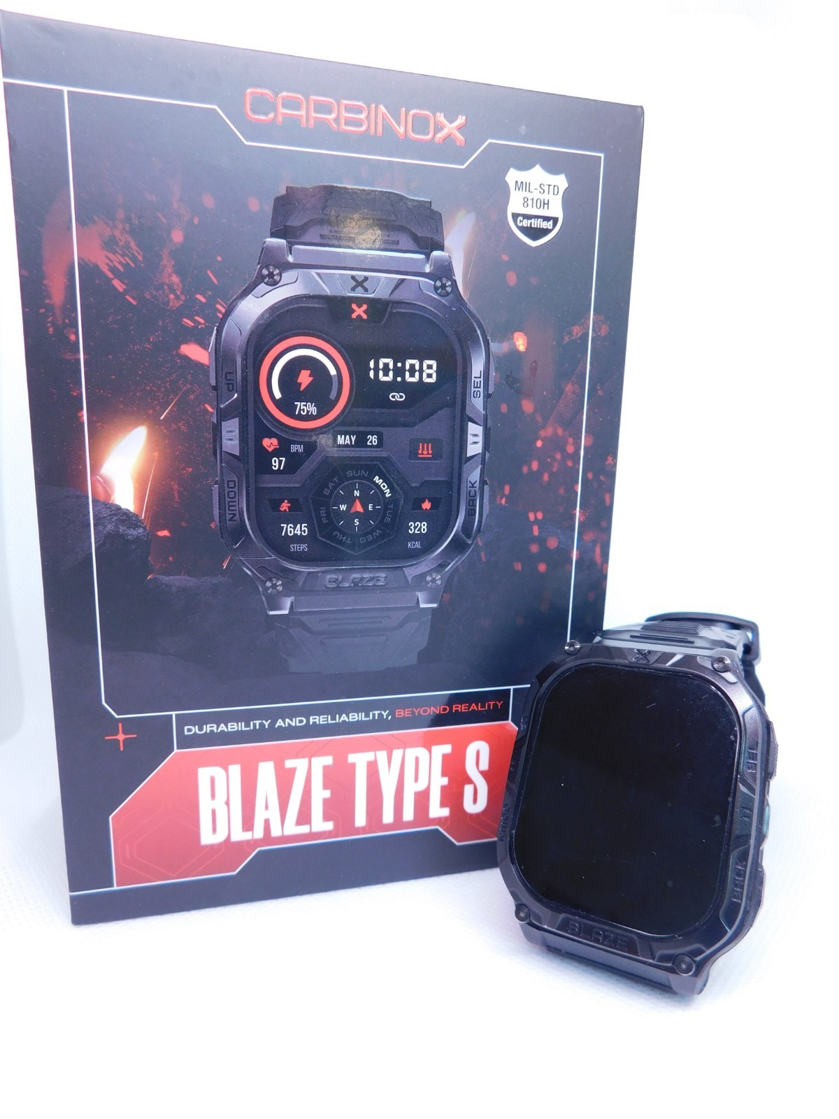 Carbinox Blaze Type S Fitness Tracker GPS Smart Watch, Waterproof, Bluetooth