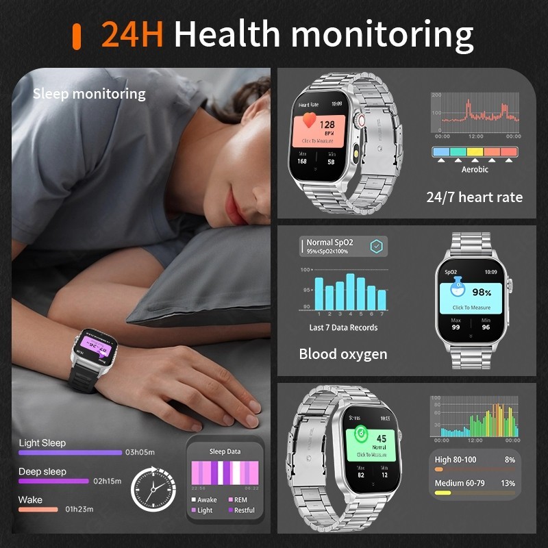 Smart Watch Men Women Bluetooth Answer/Make Call Heart Rate Fitness Waterproof