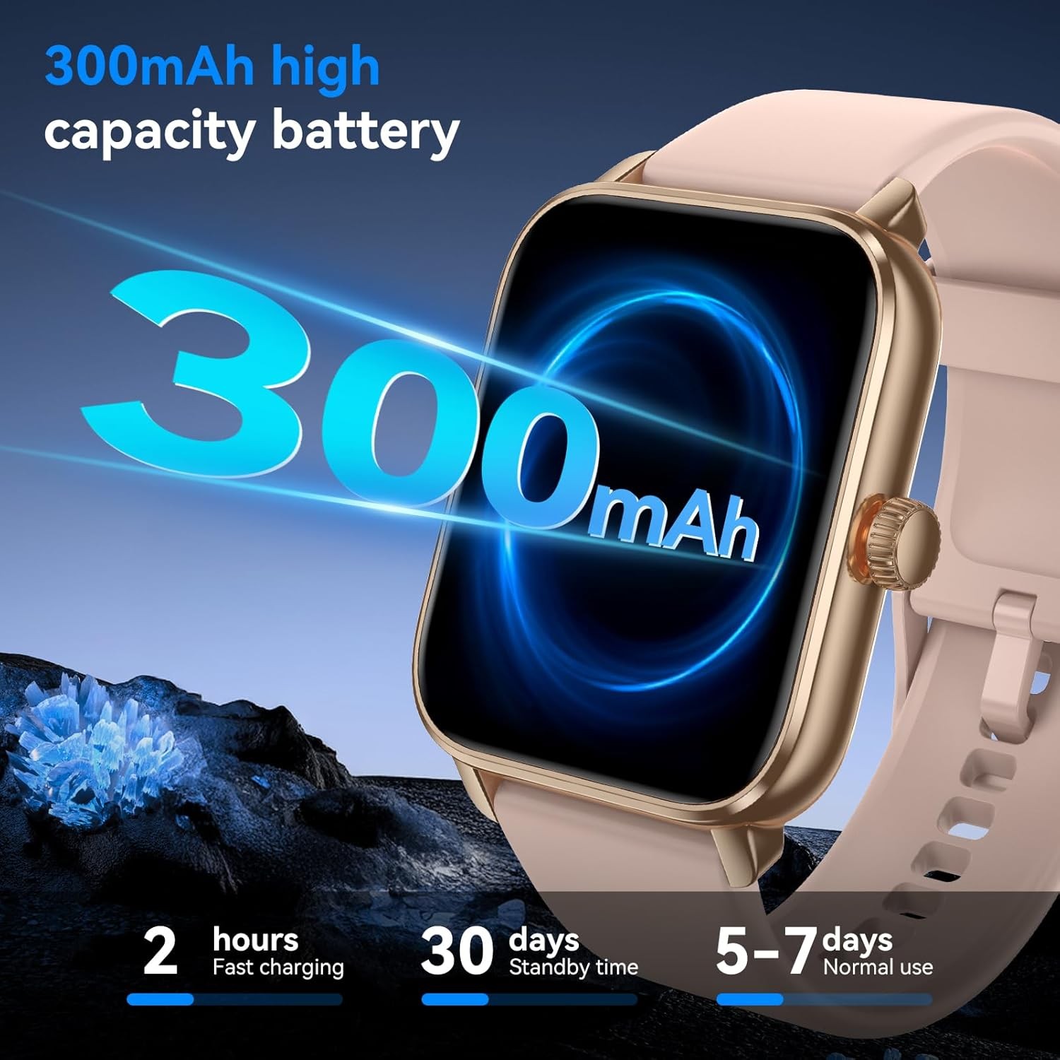 Smart Watches for Men Women with Alexa Built-in, Bluetooth Call, Android/iPhone