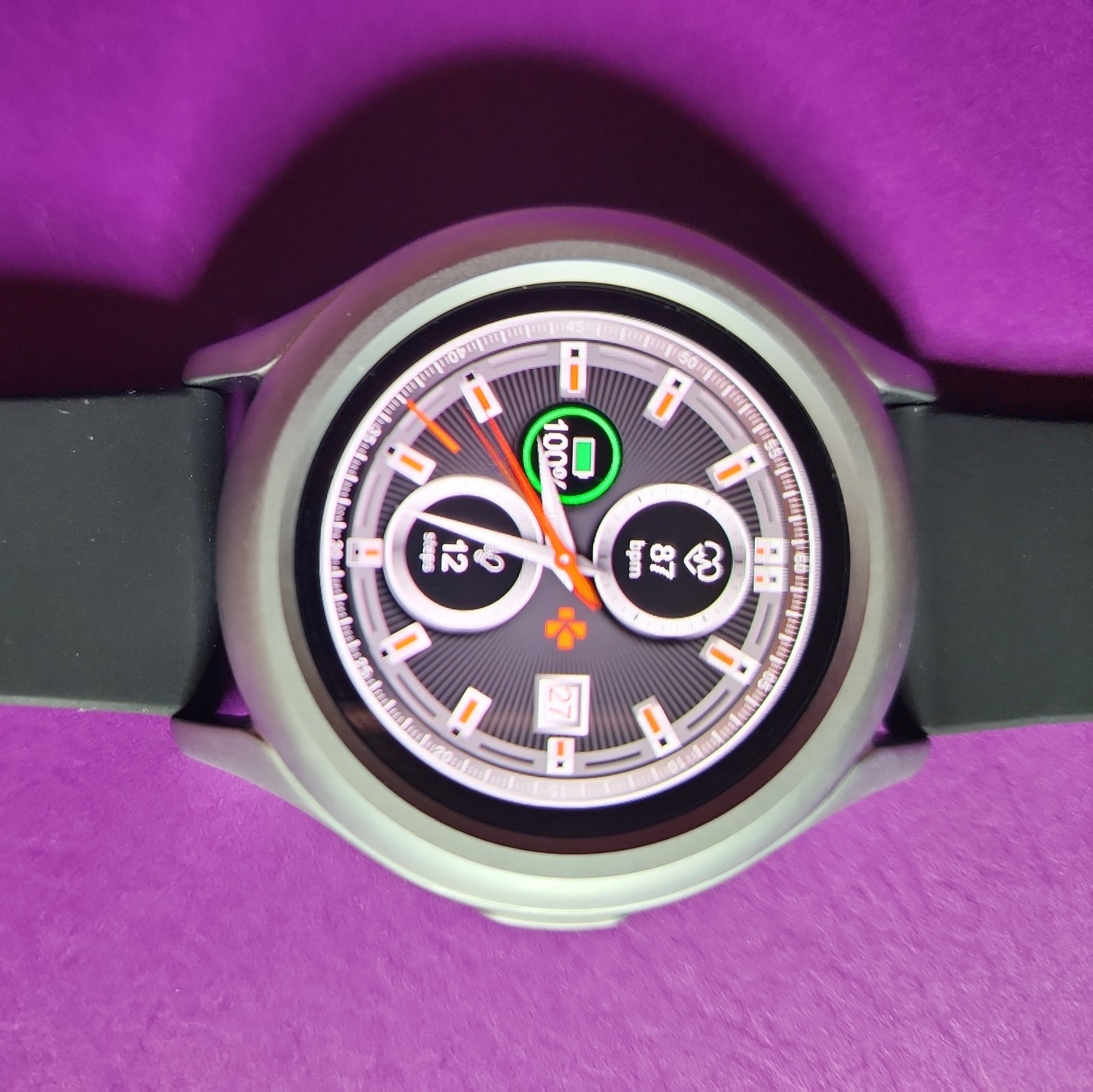 MYKRONOZ ZeRound3 Lite Smartwatch – Silver / Black New Open Box