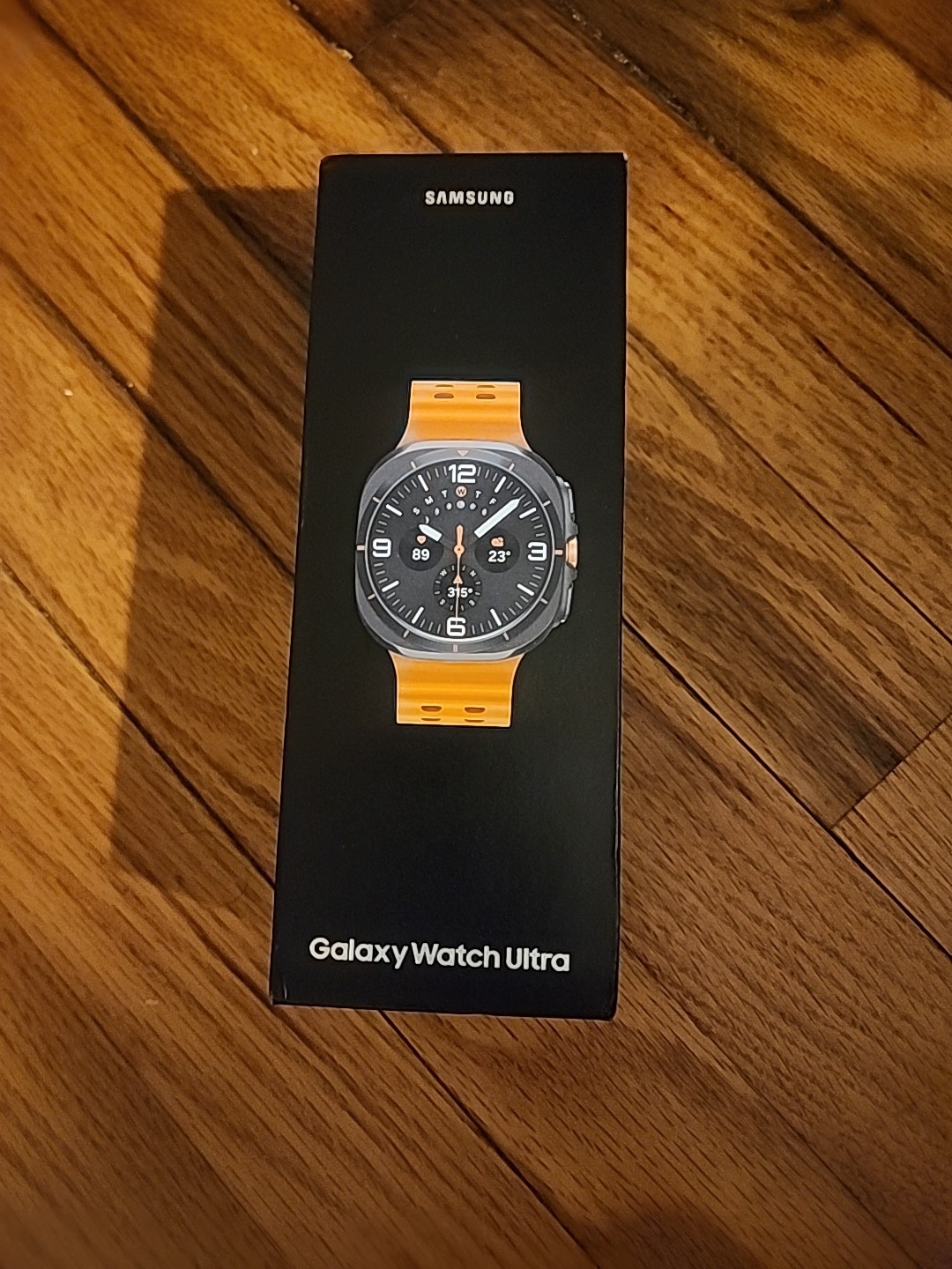 Samsung Galaxy Watch Ultra 47mm LTE Titanium Smart Watch, Titanium Gray, Orange