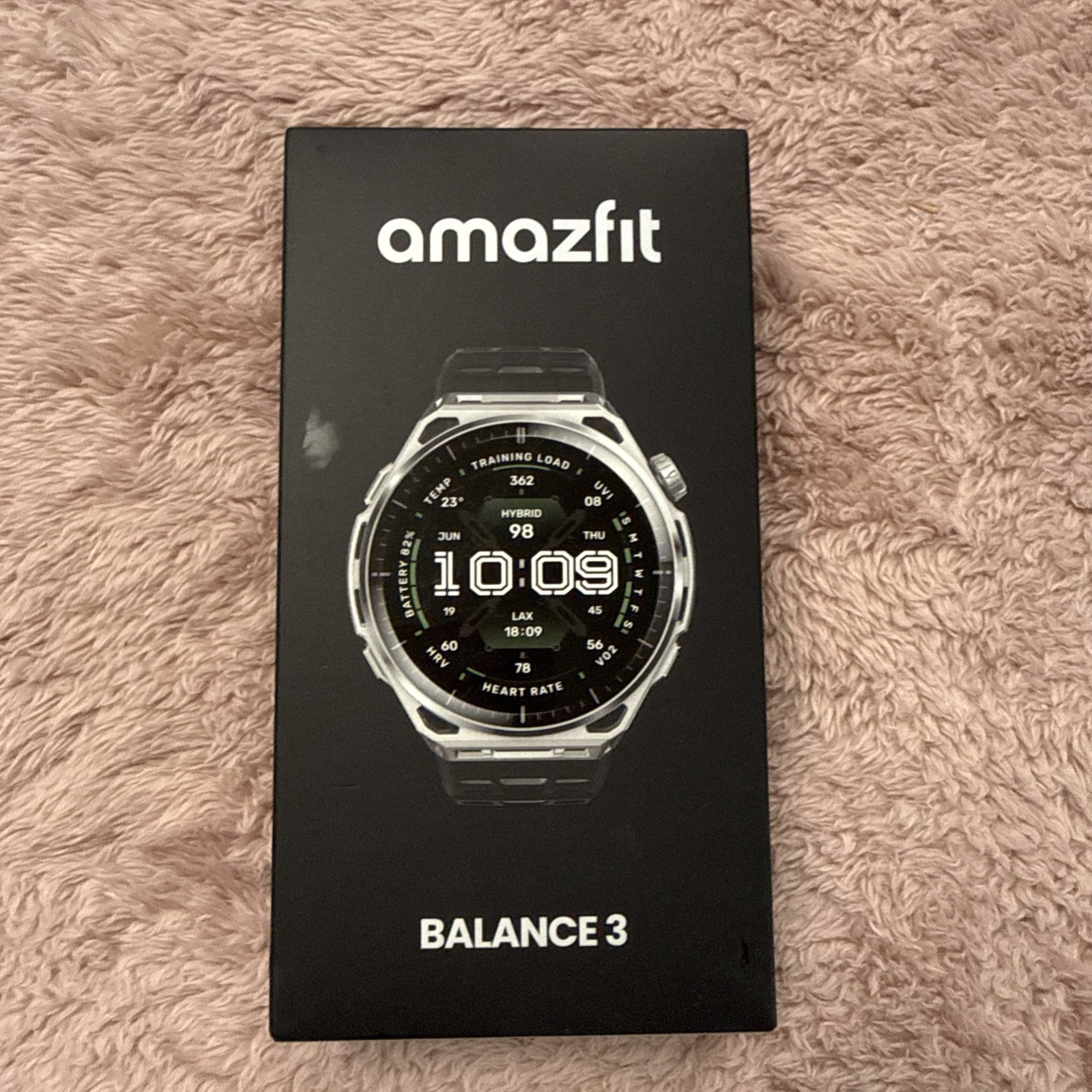 Amazfit Balance 3 Smartwatch AMOLED GPS 10ATM 21-Day Batt 180 Stainless Steel