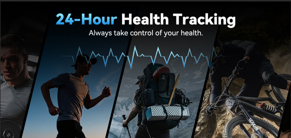 Military Smart Watch Men Bluetooth Call,2.01″HD 1000mAh 2 Straps For iOS Android