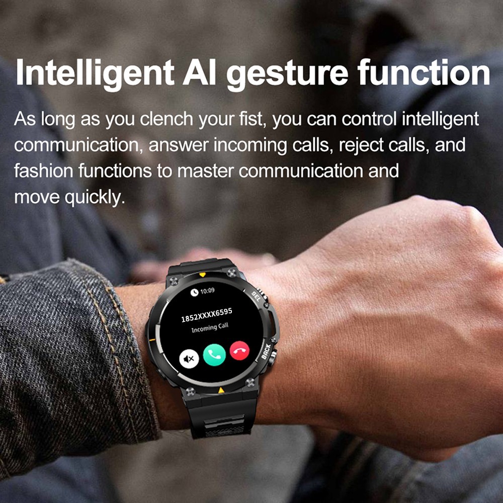 SENBONO MAX18 Smart Watch Men 1.43″ AMOLED HD BT Call AI Voice Fitness Sports