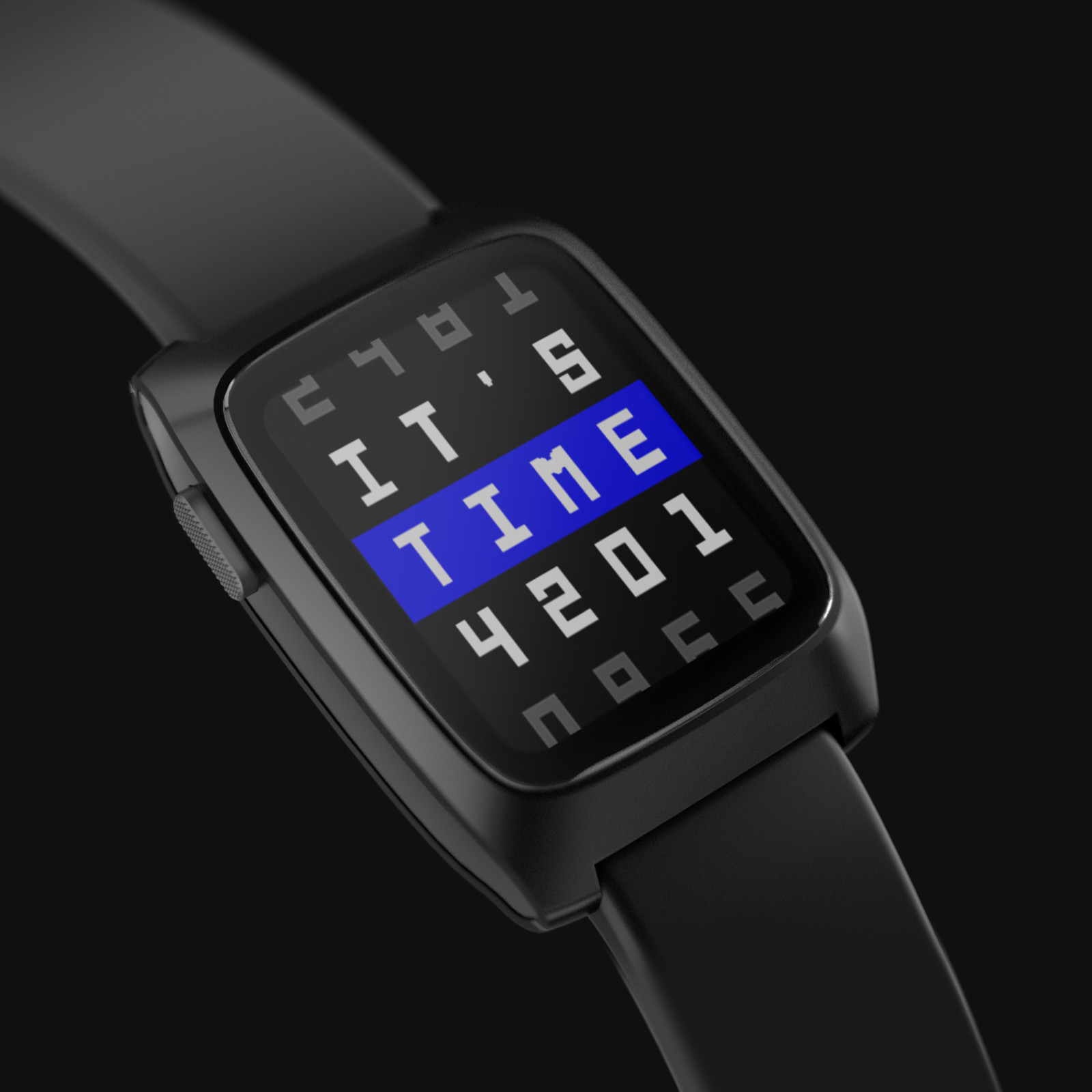 Pebble TIME 2 Smartwatch (BLACK / GRAY) + Black Silicone Band, Stainless Steel
