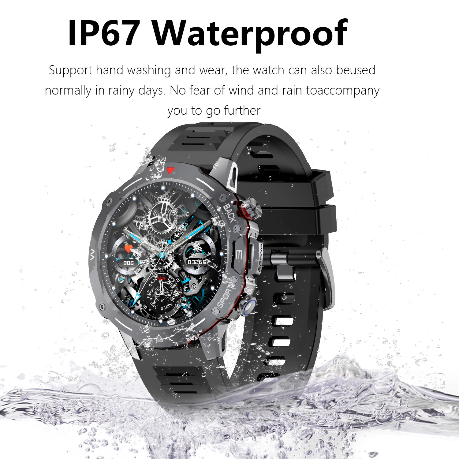 1.39inch Touch Screen Smartwatch Bluetooth Call Men Women Sports Fitness Tracker