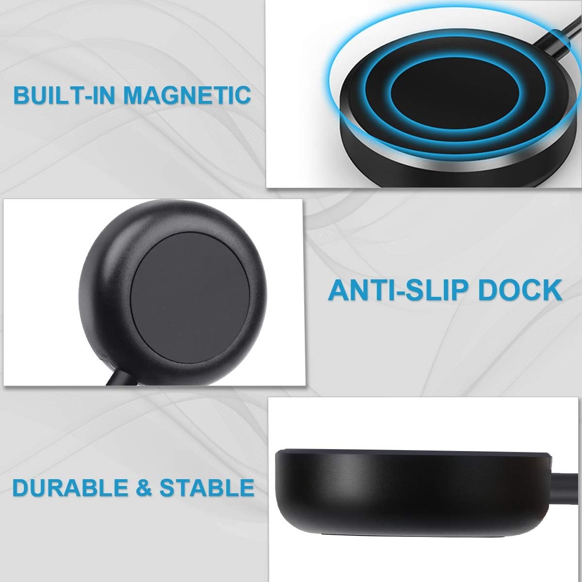 Replacement USB Wireless Charging Cable Dock Stand for Samsung Galaxy Watch Acce