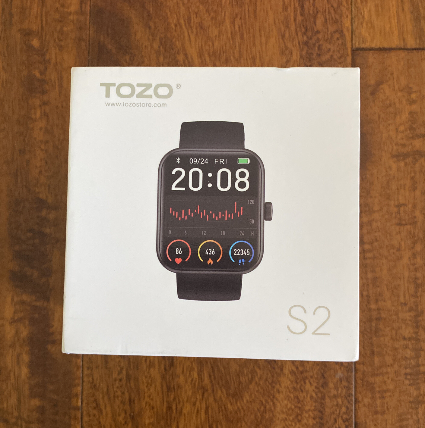TOZO S2 Bluetooth Smart Watch Alexa Touch Screen Fitness Tracker Waterproof 5ATM