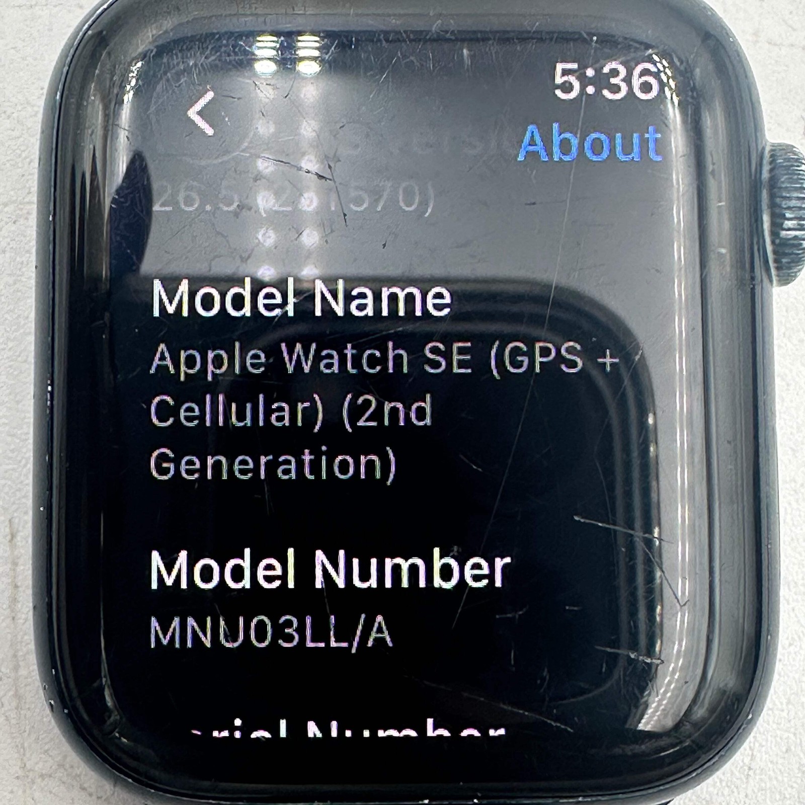 Apple Watch SE 2nd Gen 44mm GPS + Cellular Black READ