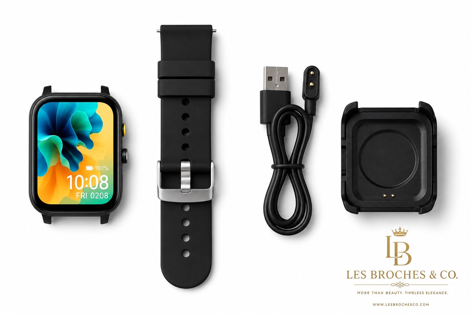 Black Gold Duo/ Asad Lattafa & Smart Watch Together. Holiday Perfect Gift.