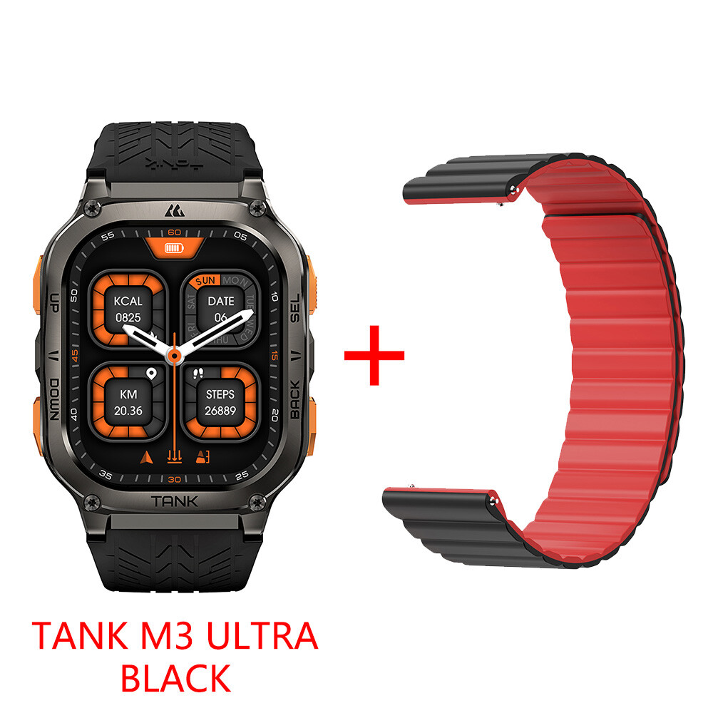 2024 KOSPET GPS Smart Watch Men Smart Watch 480mAh 50M Waterproof+Magnetic Strap