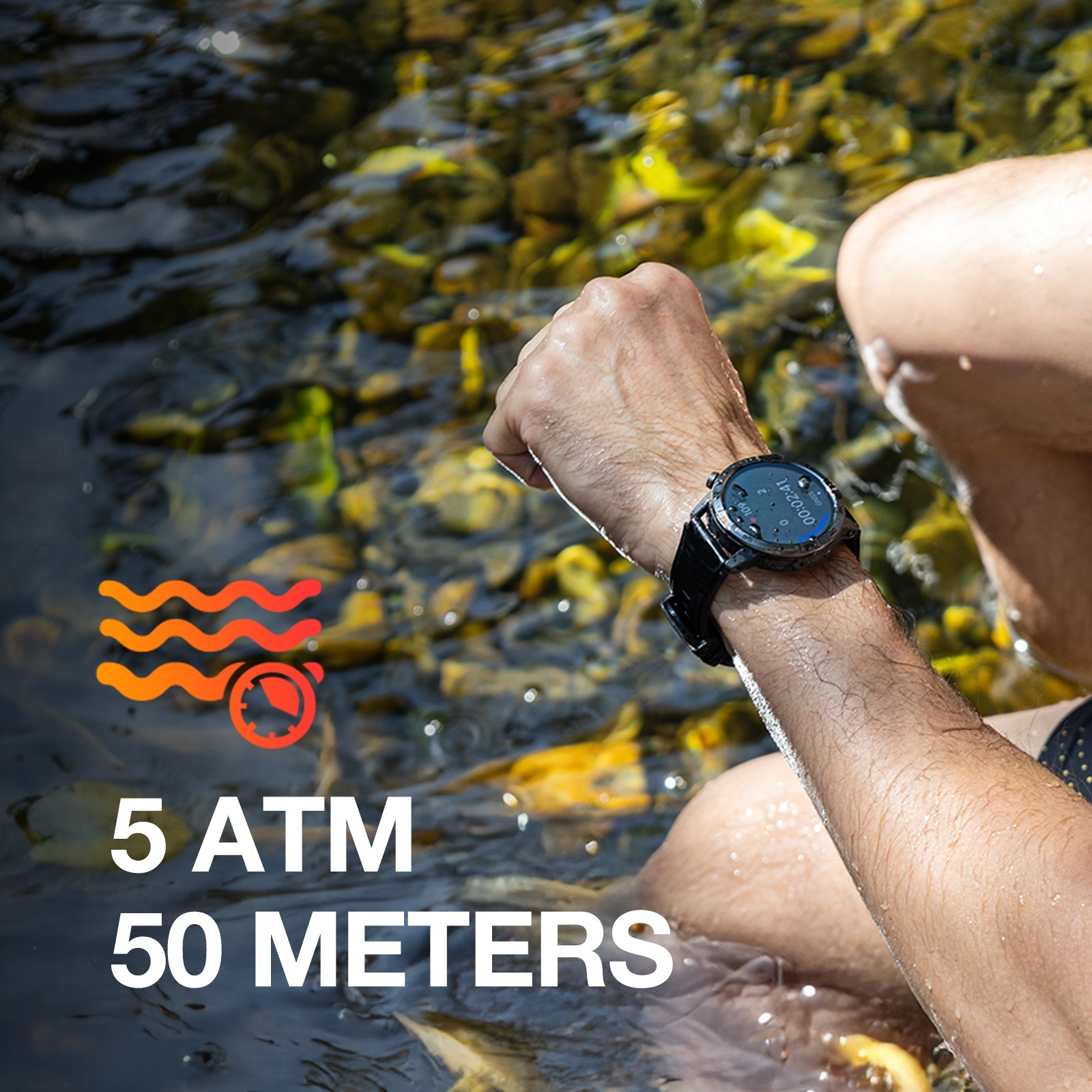 AGM Legion/Legion Pro Rugged Smart Watch GPS 5ATM IP68 Waterproof Smartwatch